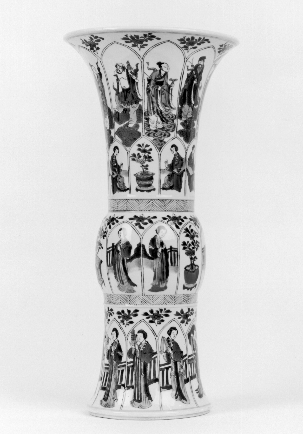Image for One Piece of a Mantle Garniture in the "Lange Eleizen" (Tall Gal) Pattern