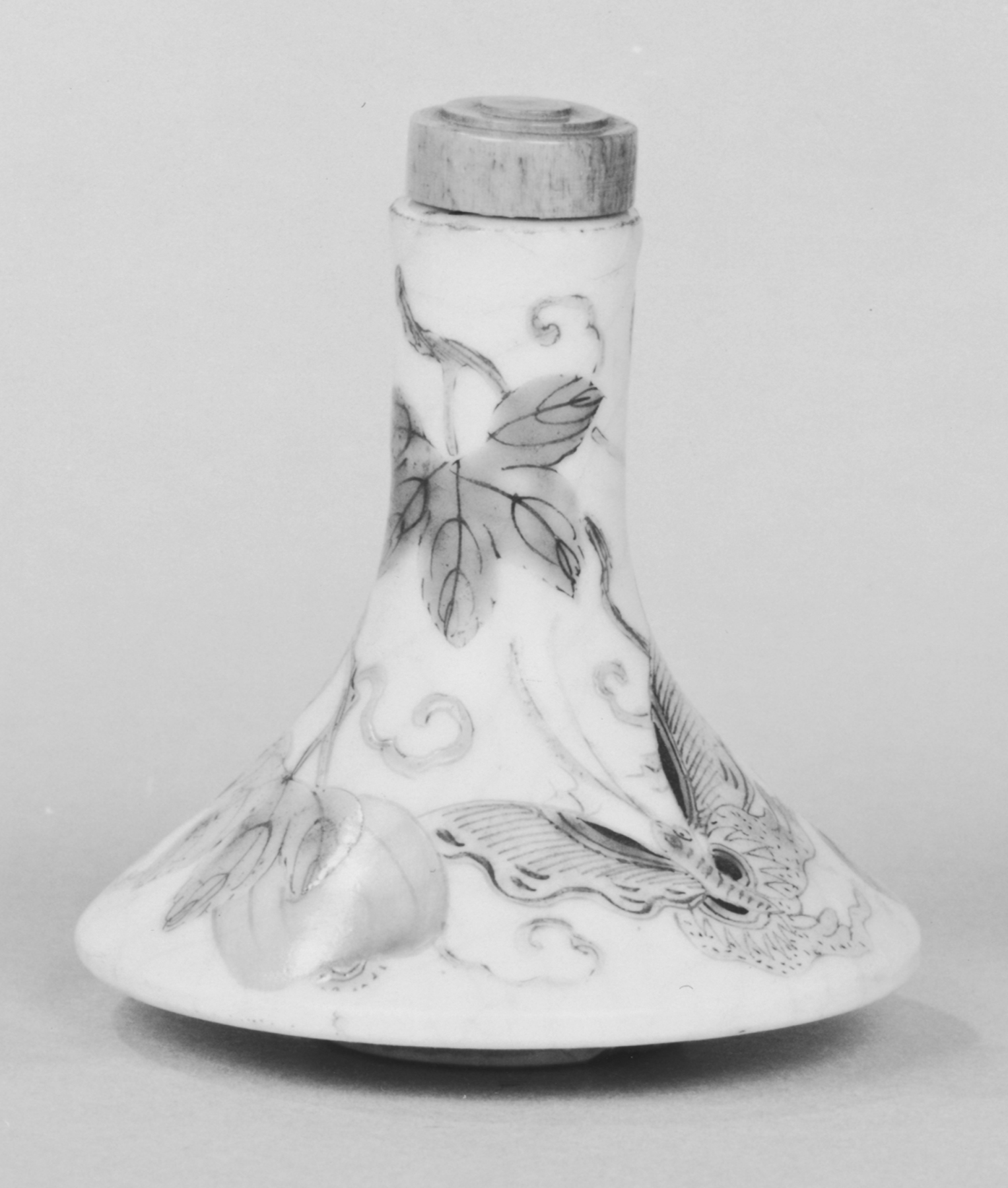 Image for Snuff Bottle with Butterflies and Melon Vine