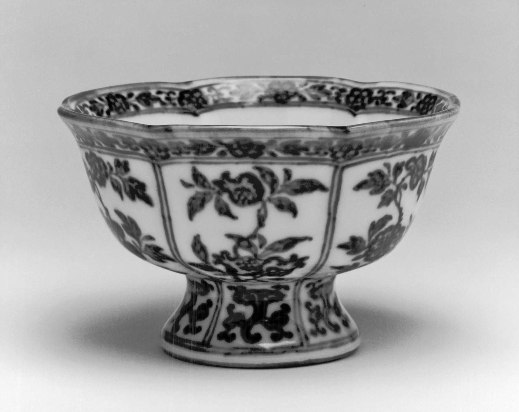 Image for Blue and White Footed Cup