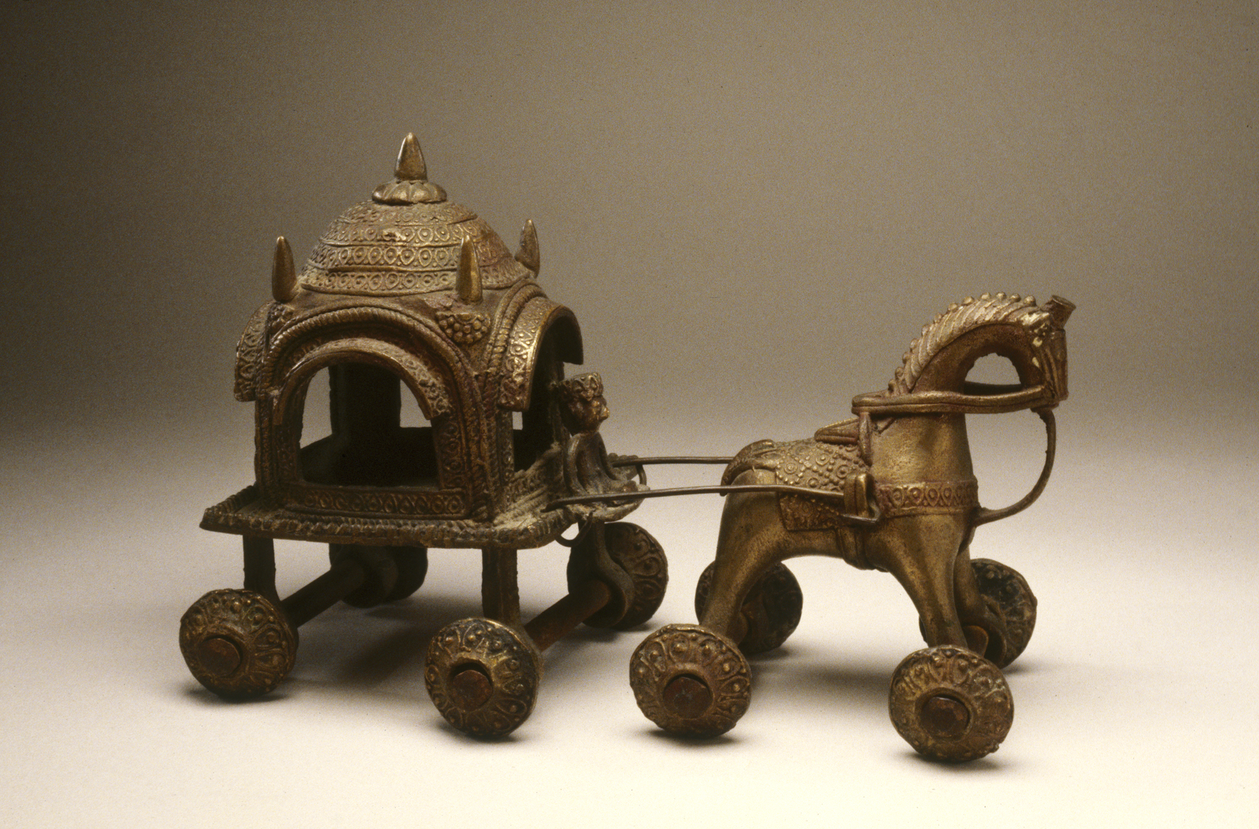 Image for Toy in the form of a Temple Carriage drawn by a horse