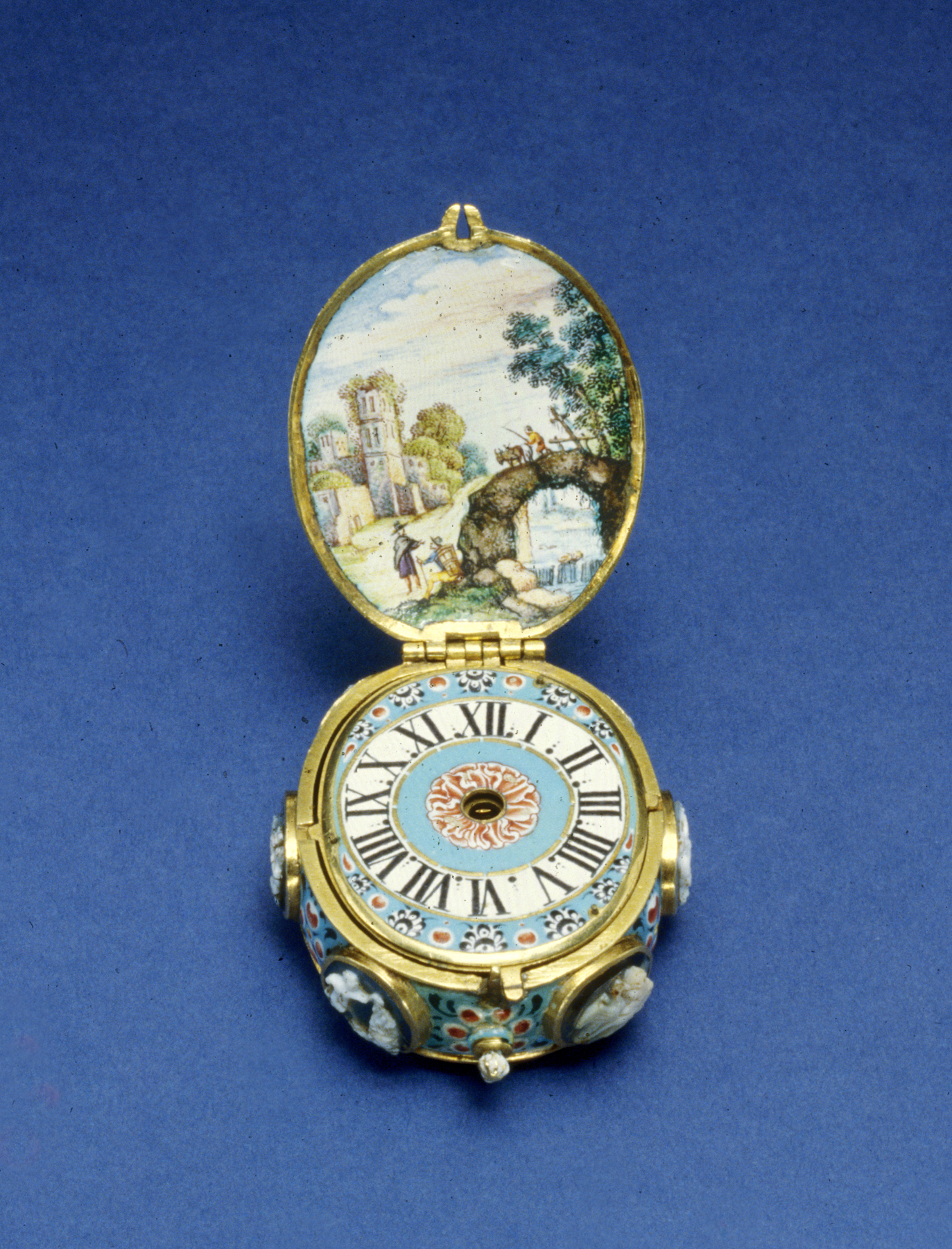 Image for Enameled Watch with Cameos