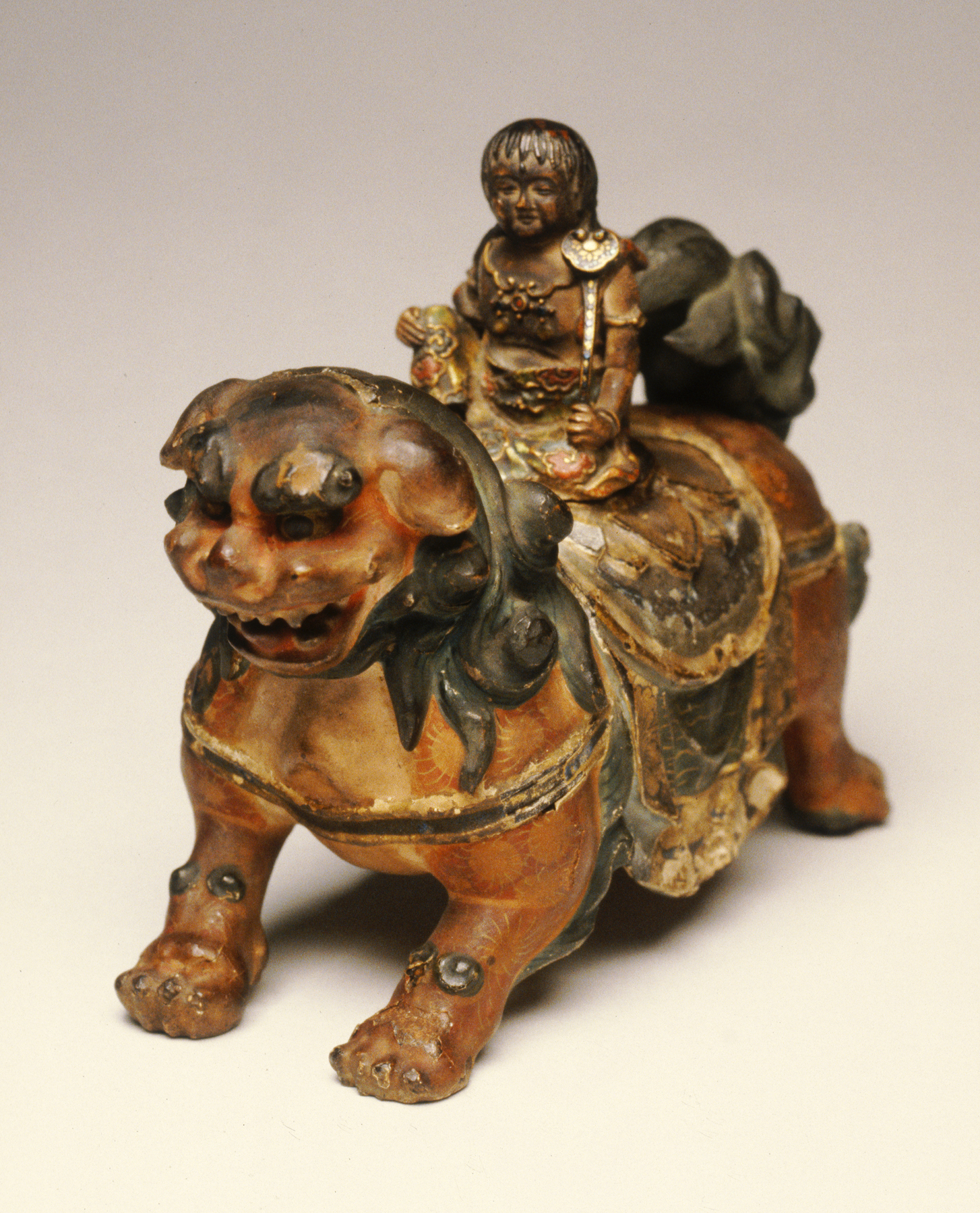 Image for The Bodhisattva Mañjusri as a Child, on a Lion