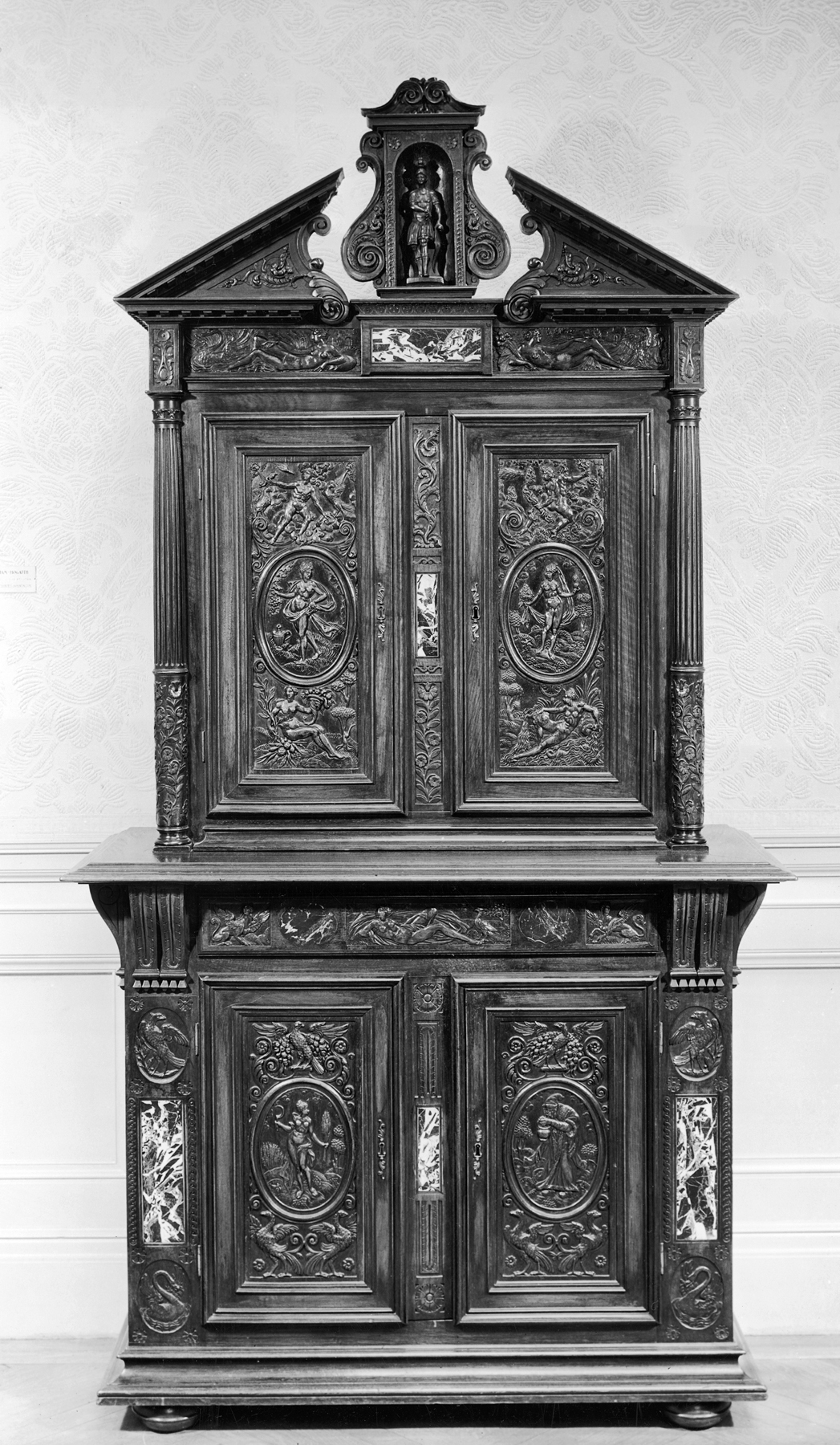 Image for Bottom Section of Cabinet with Allegorical Figures of the Seasons