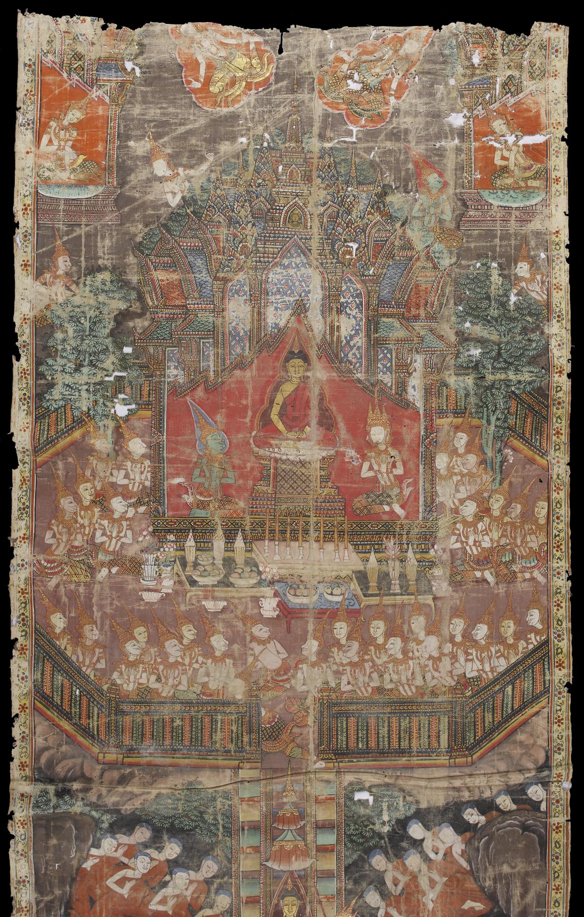 Image for Scenes from the Life of the Buddha with the Buddha's Descent at Center