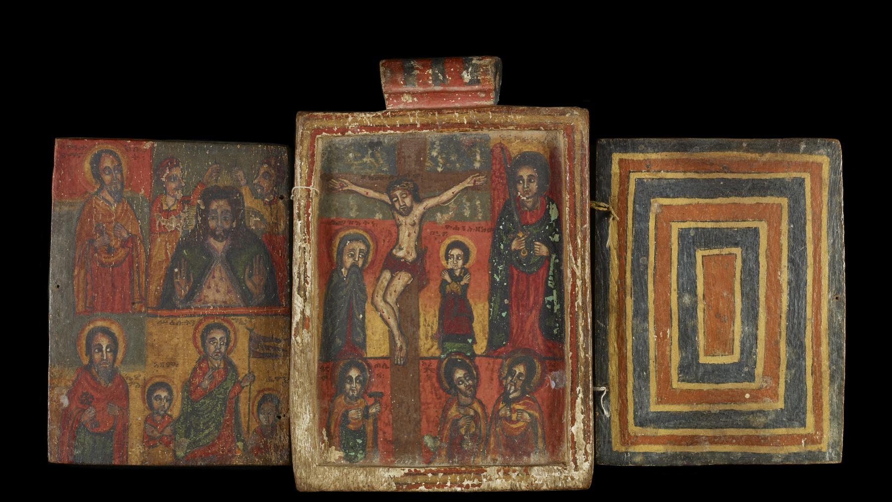 Image for Double-sided Icon with Scenes from the Life of Christ, the Virgin Mary, and the Saints