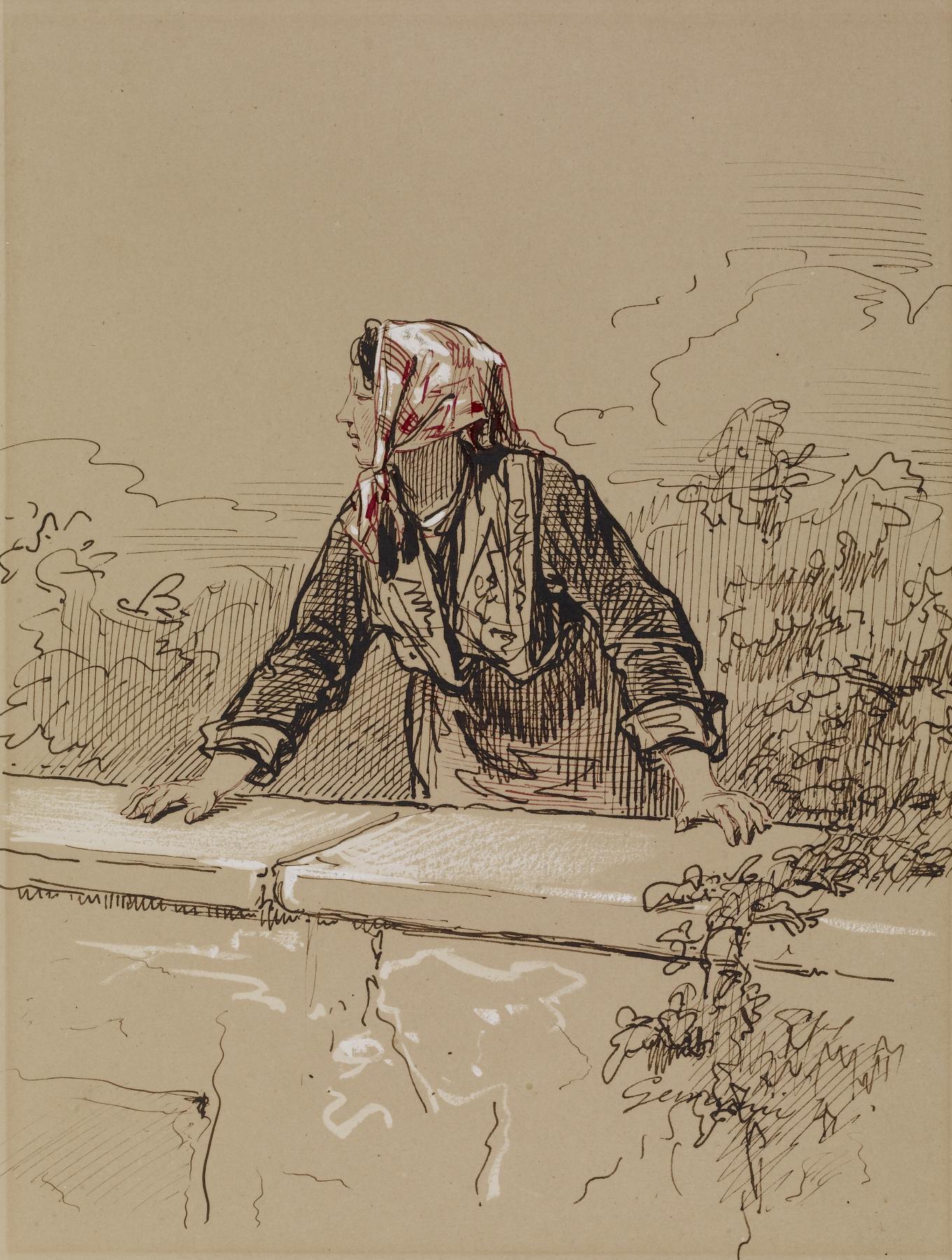 Image for Peasant Woman Leaning on Wall