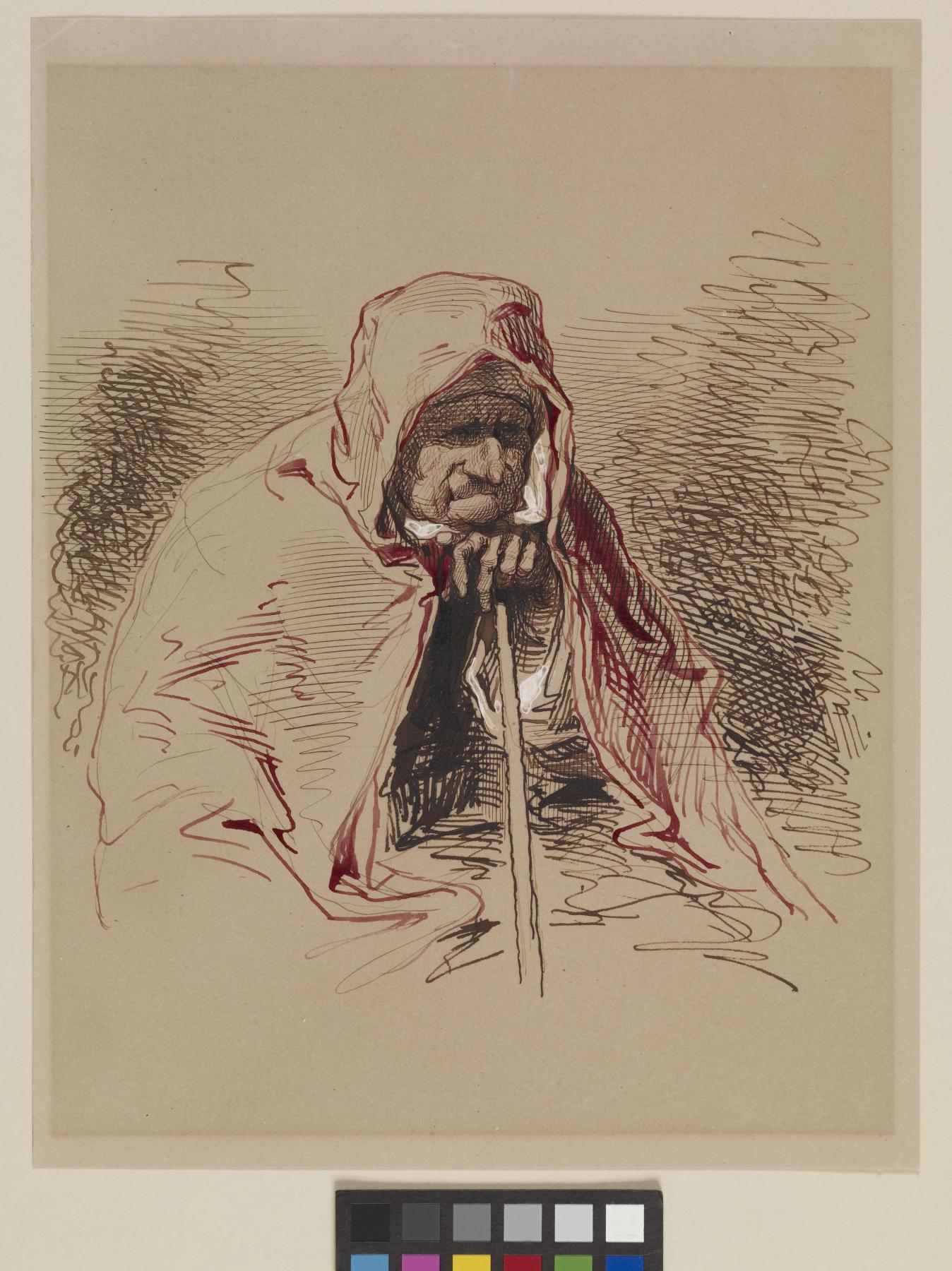 Image for Old Lady in Red Shawl