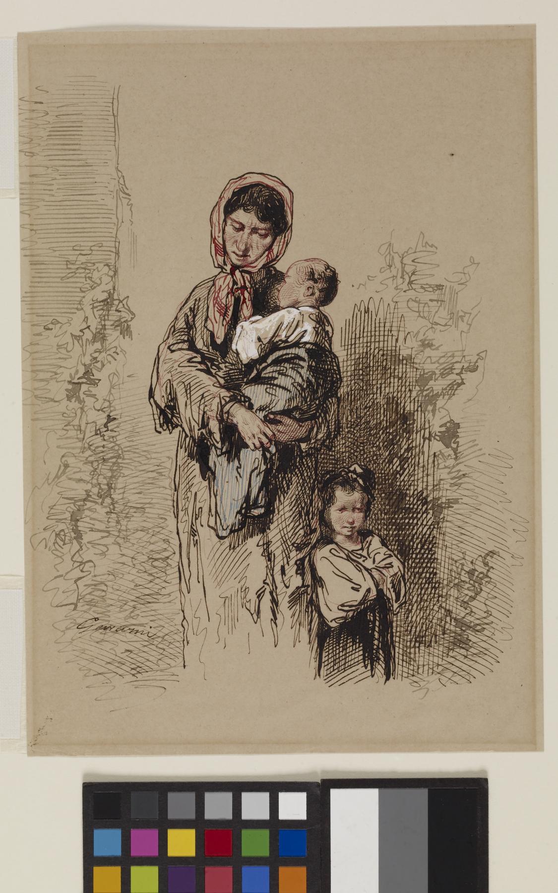 Image for Peasant Woman with Two Young Children