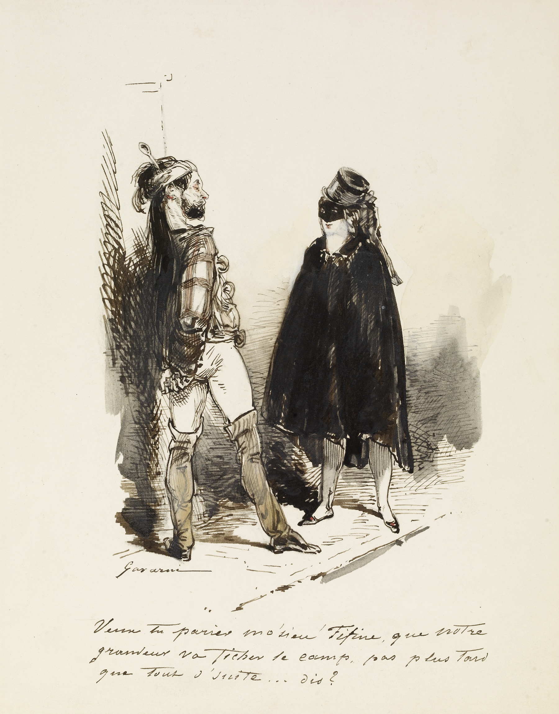 Image for Man and woman in Masquerade costumes