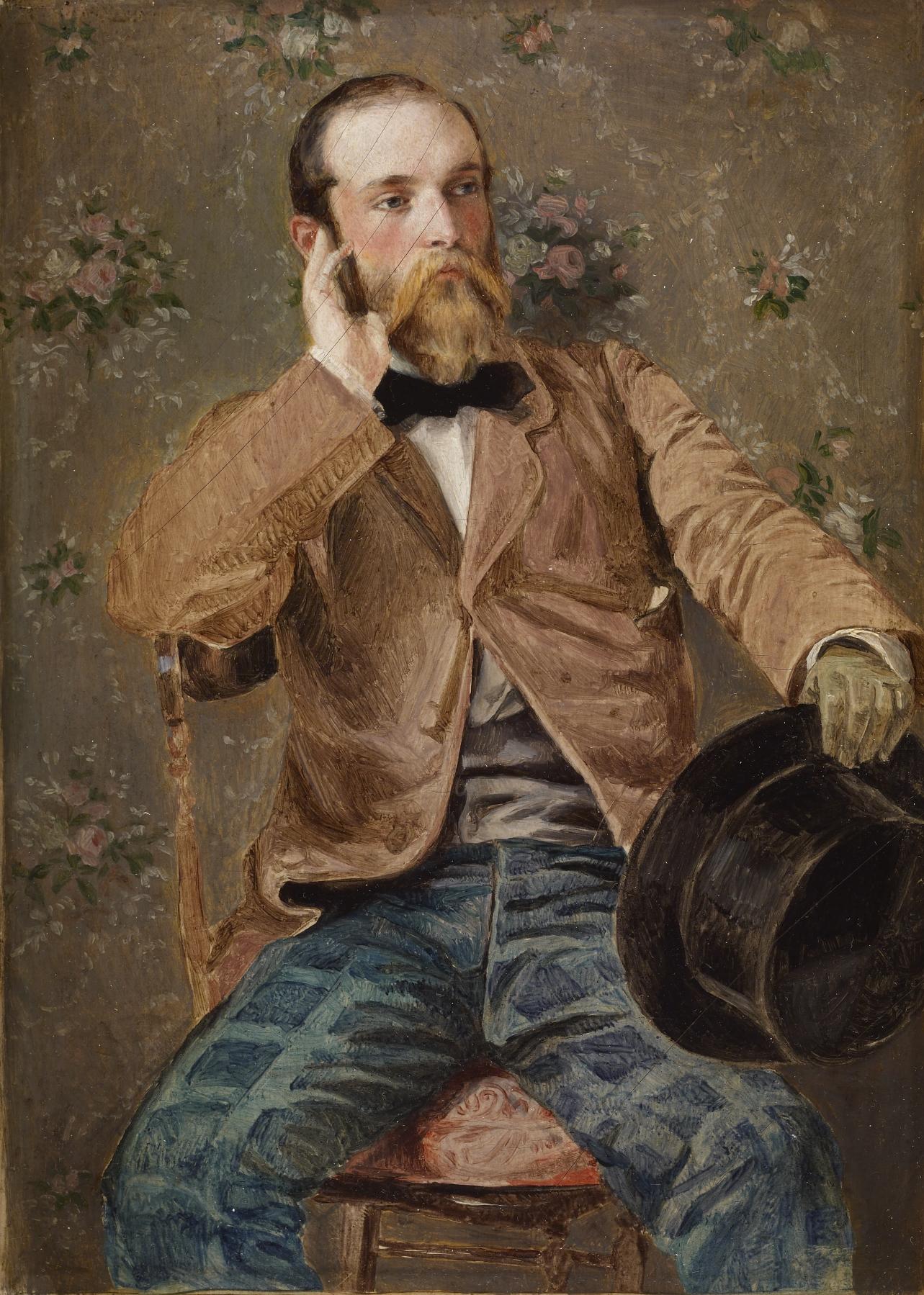 Image for Self-Portrait with Flowered Wallpaper