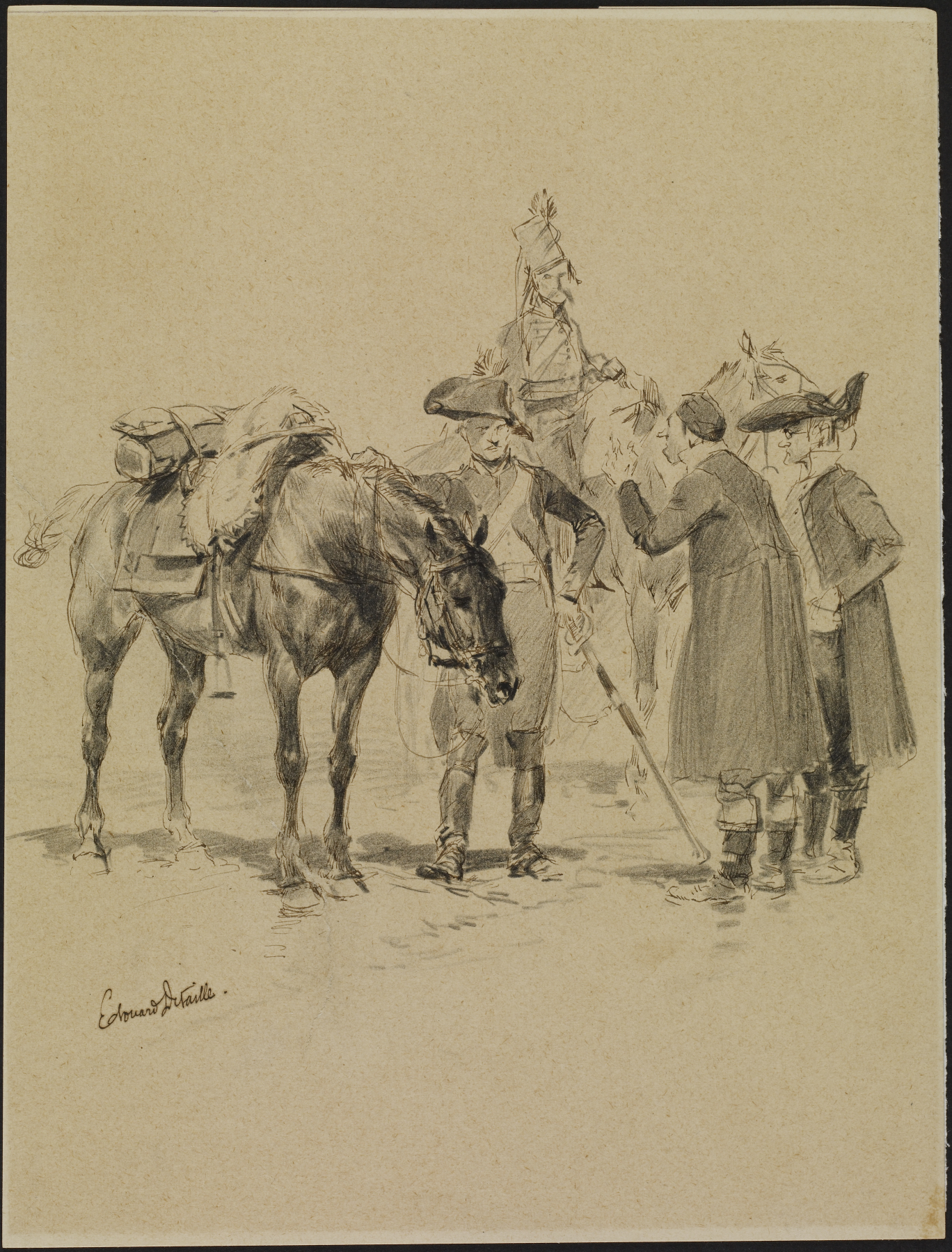 Image for Two Soldiers with Horses