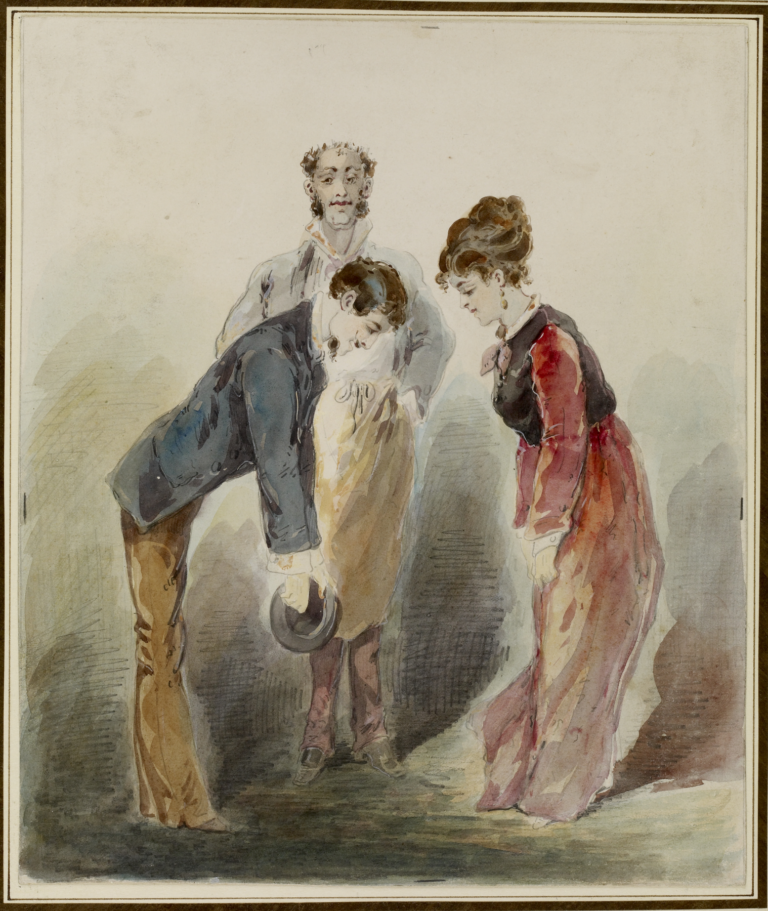 Image for Man Bowing to a Woman