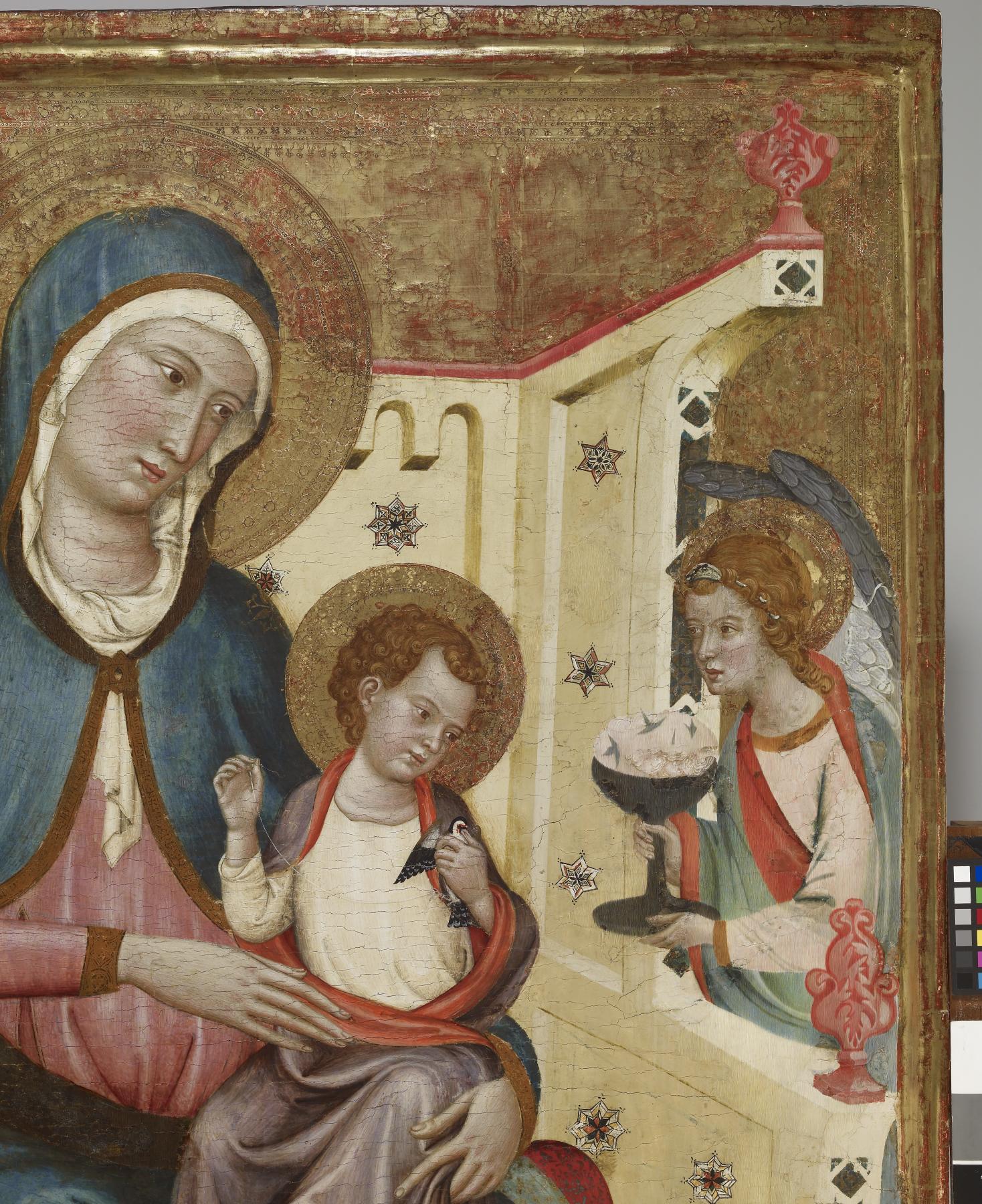 Image for Virgin and Child, with the Crucifixion and the Annunciation, and the Coronation of the Virgin and the Presentation in the Temple