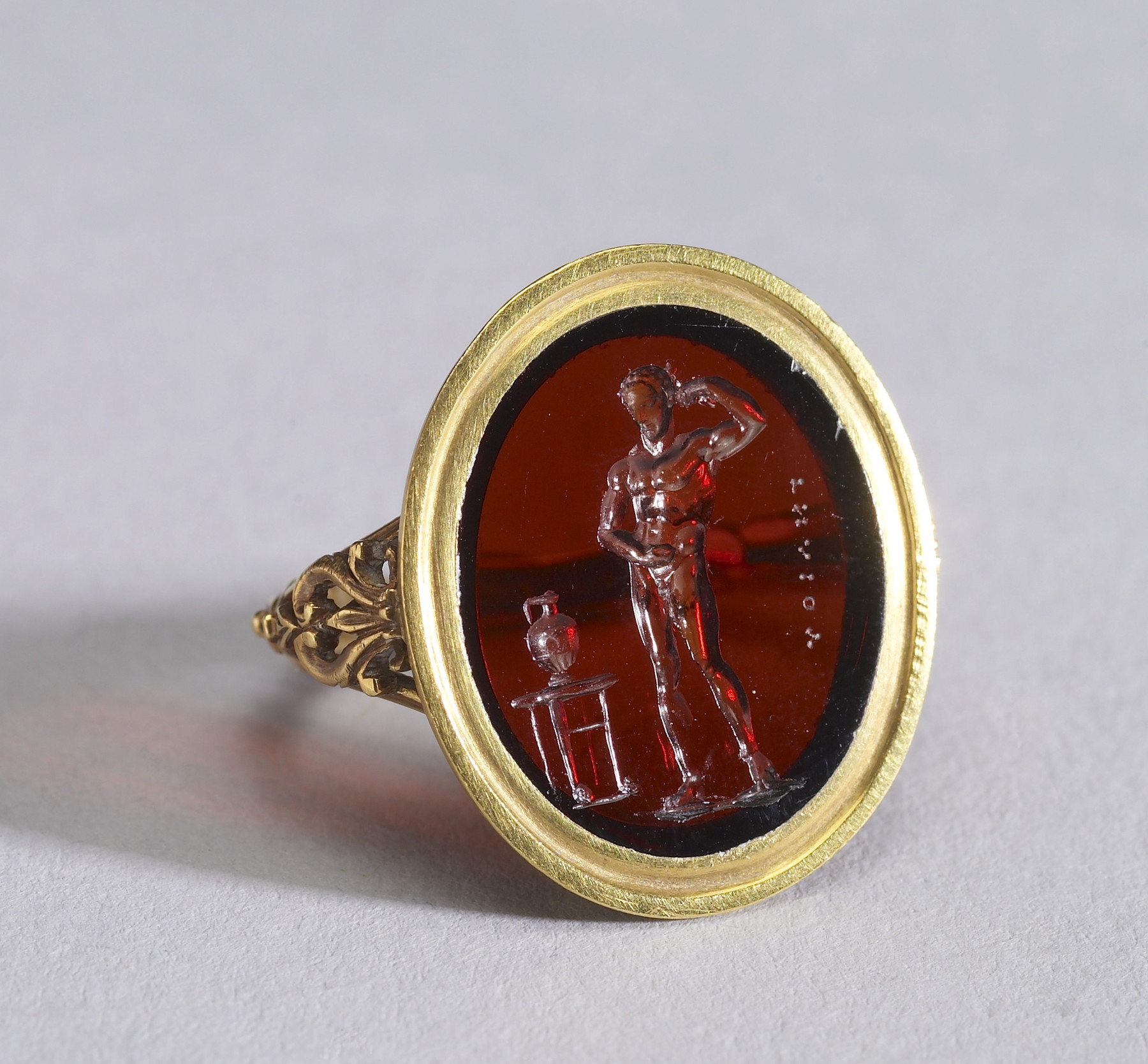 Image for Intaglio with an Athlete Set in a Ring