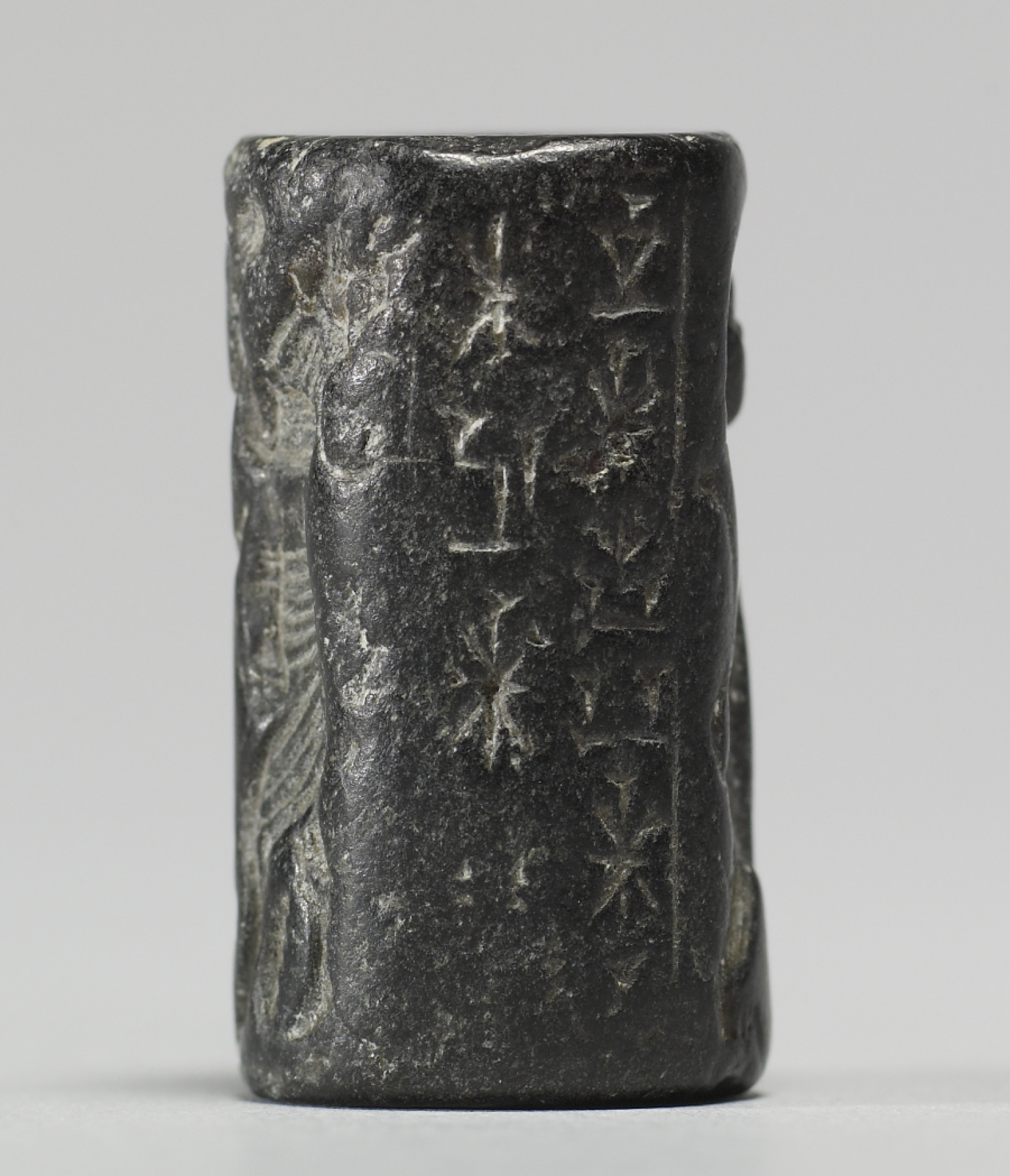 Image for Cylinder Seal with an Animal Contest Scene and an Inscription