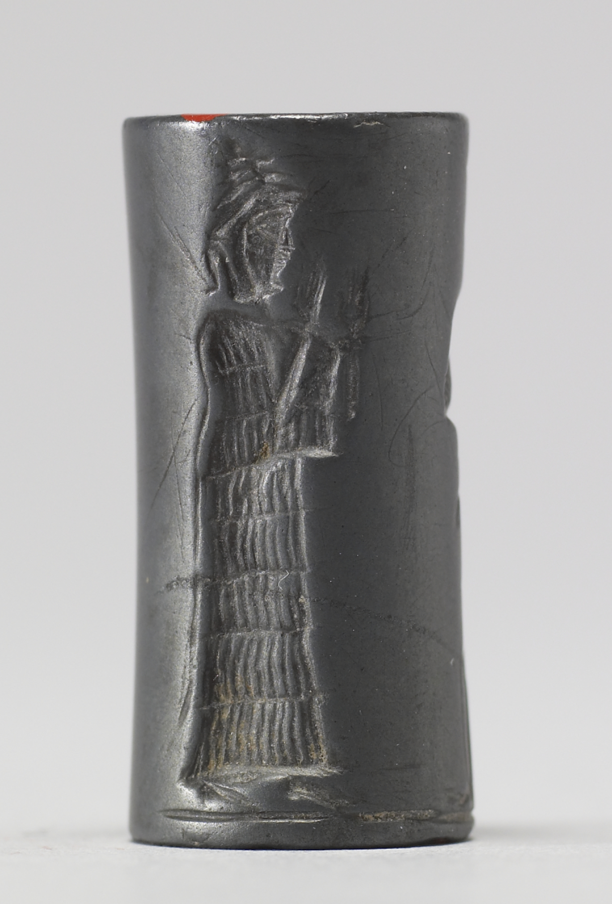 Image for Cylinder Seal with a Presentation Scene and an Inscription