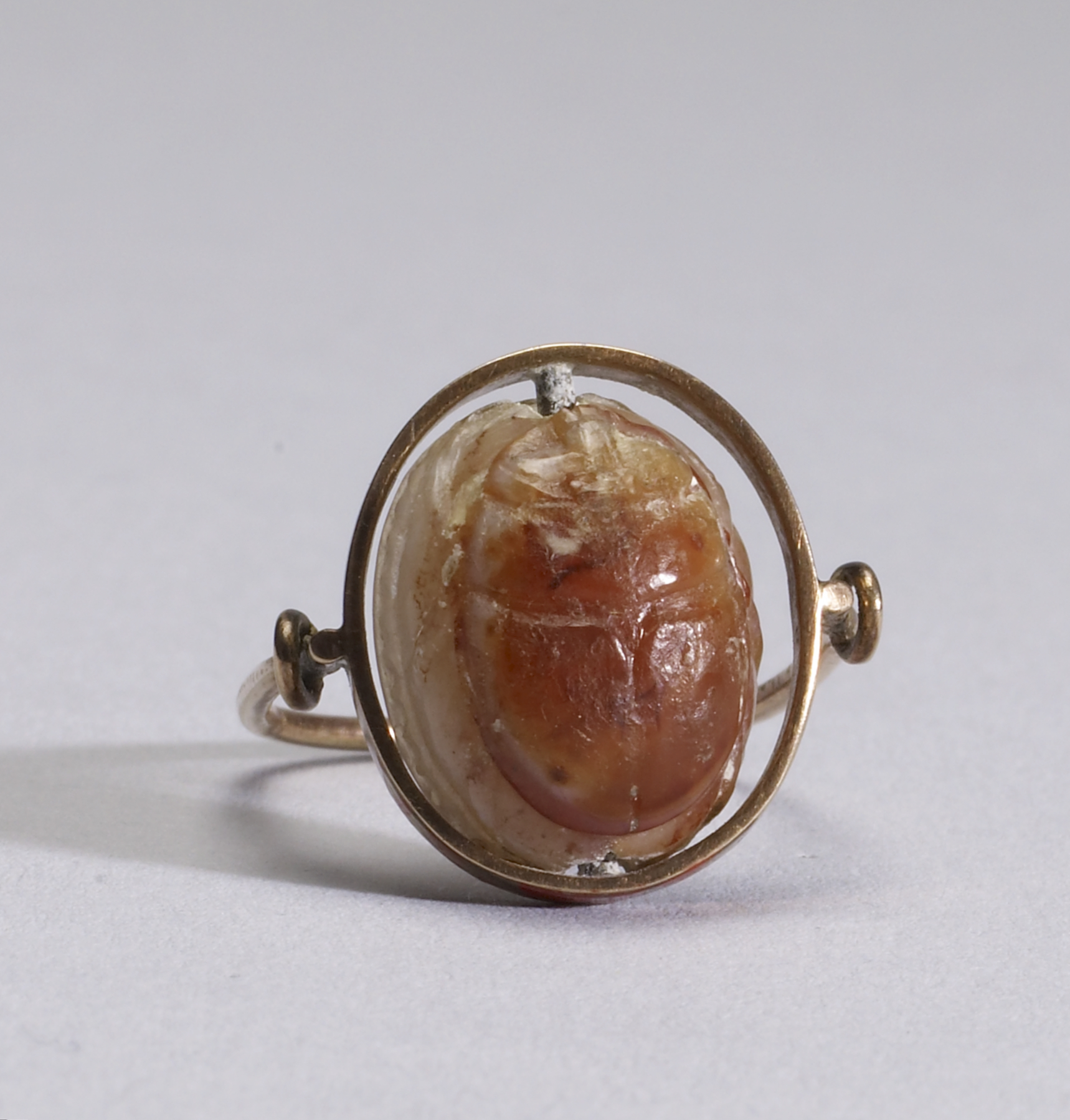 Image for Scarab Carved in Intaglio with a Pig-Man