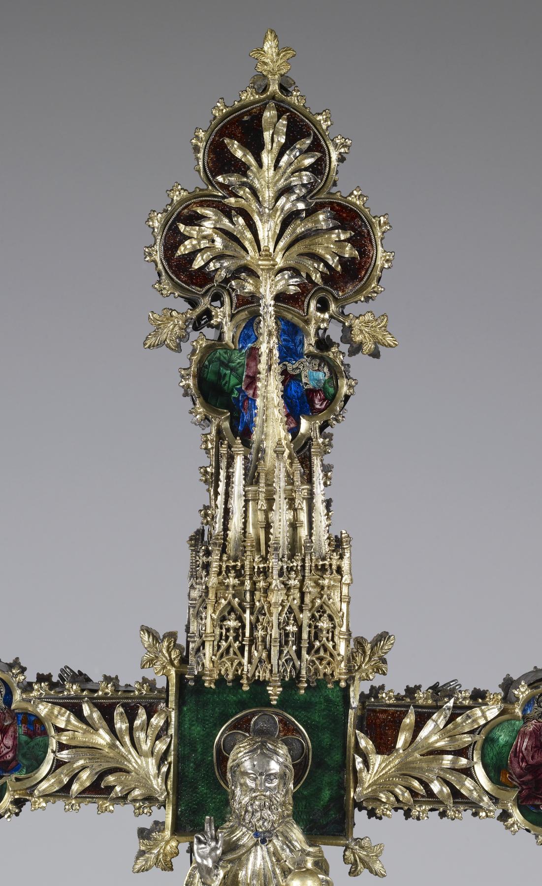Image for Processional Cross with Crucified Christ and God the Father