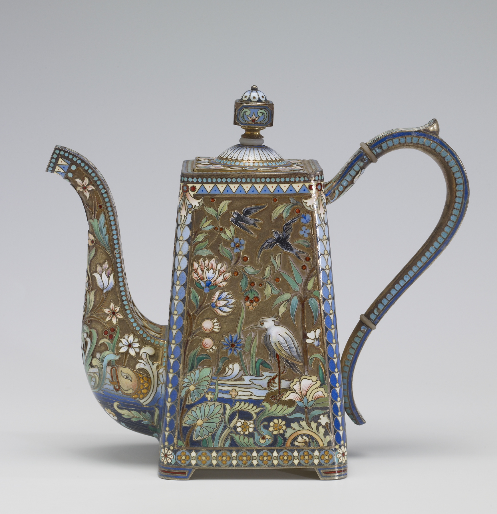 Image for Coffeepot with Acquatic Decoration