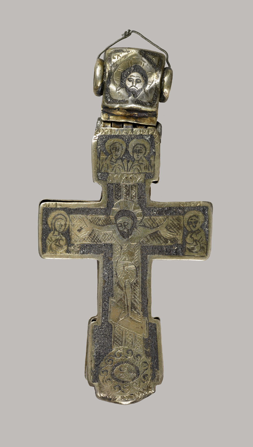 Image for Pectoral Cross with the Crucifixion and Six Saints