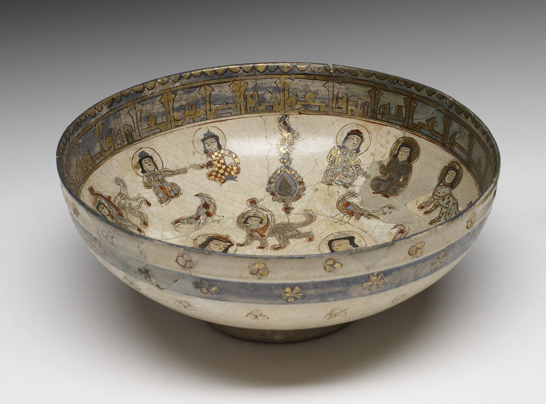 Image for Bowl with Two Horsemen
