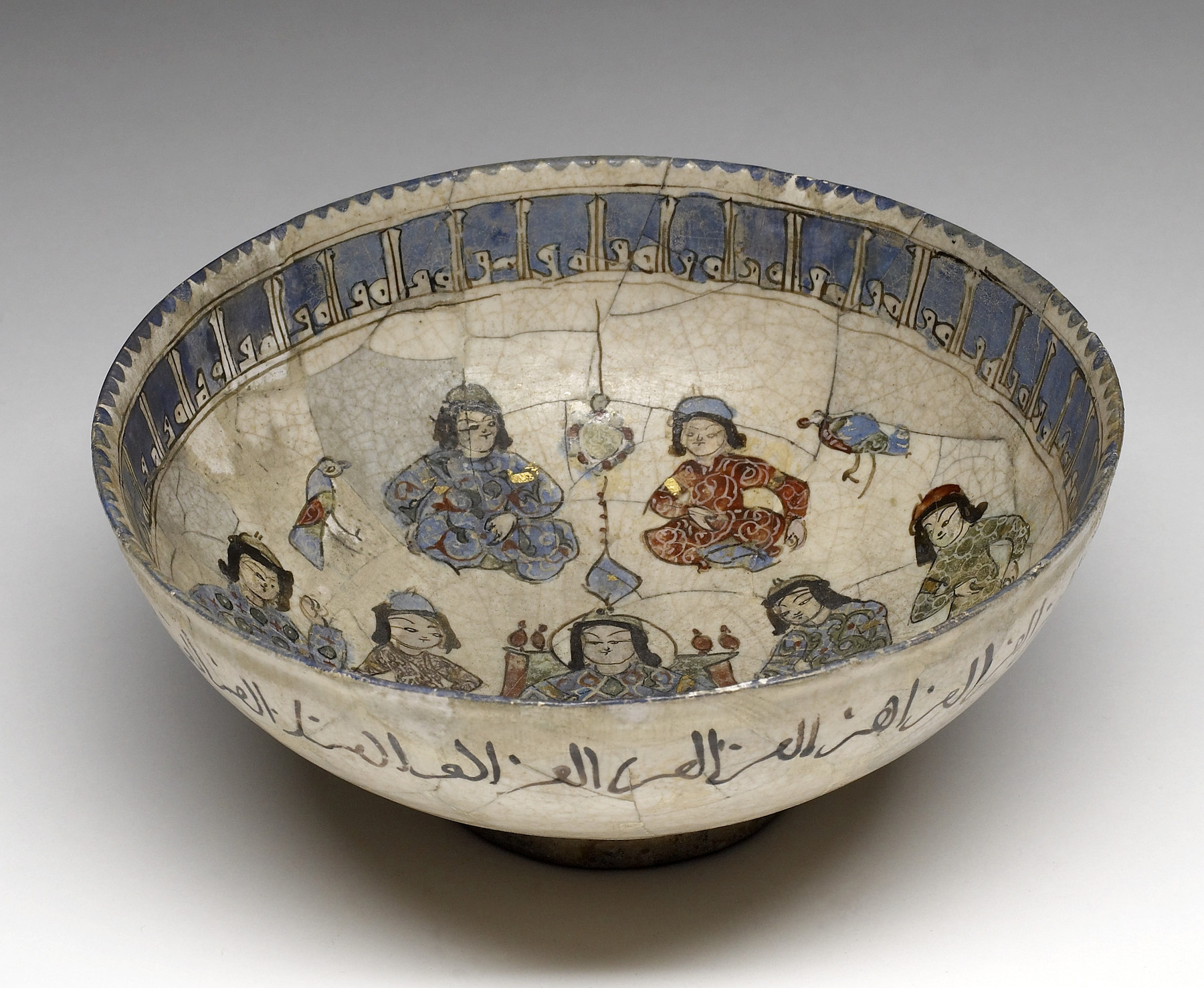 Image for Bowl with Enthroned Ruler, Courtiers, and Harpies  
