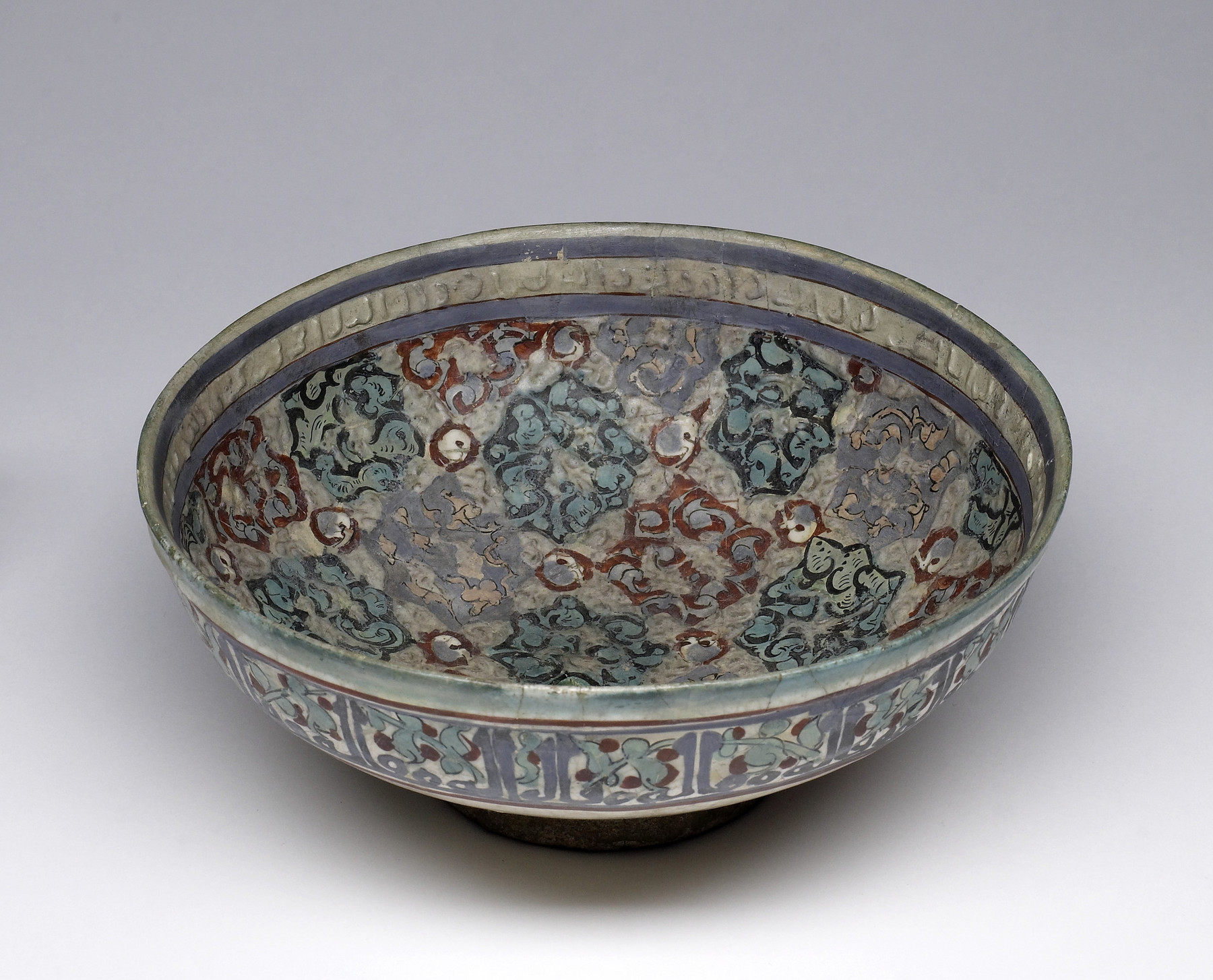 Image for Bowl with Star and Cross Patterns
