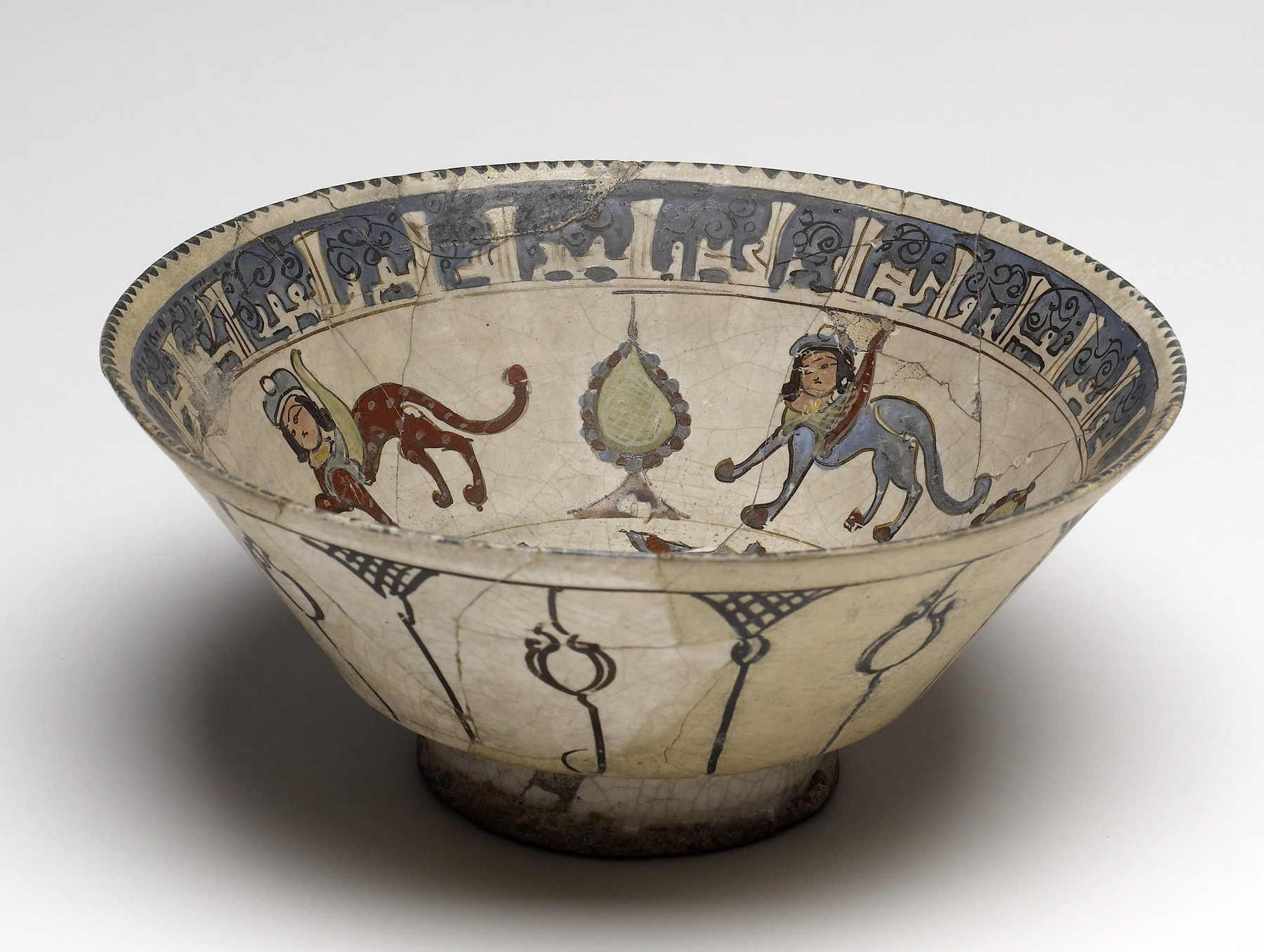 Image for Bowl with Horseman and Harpies  

