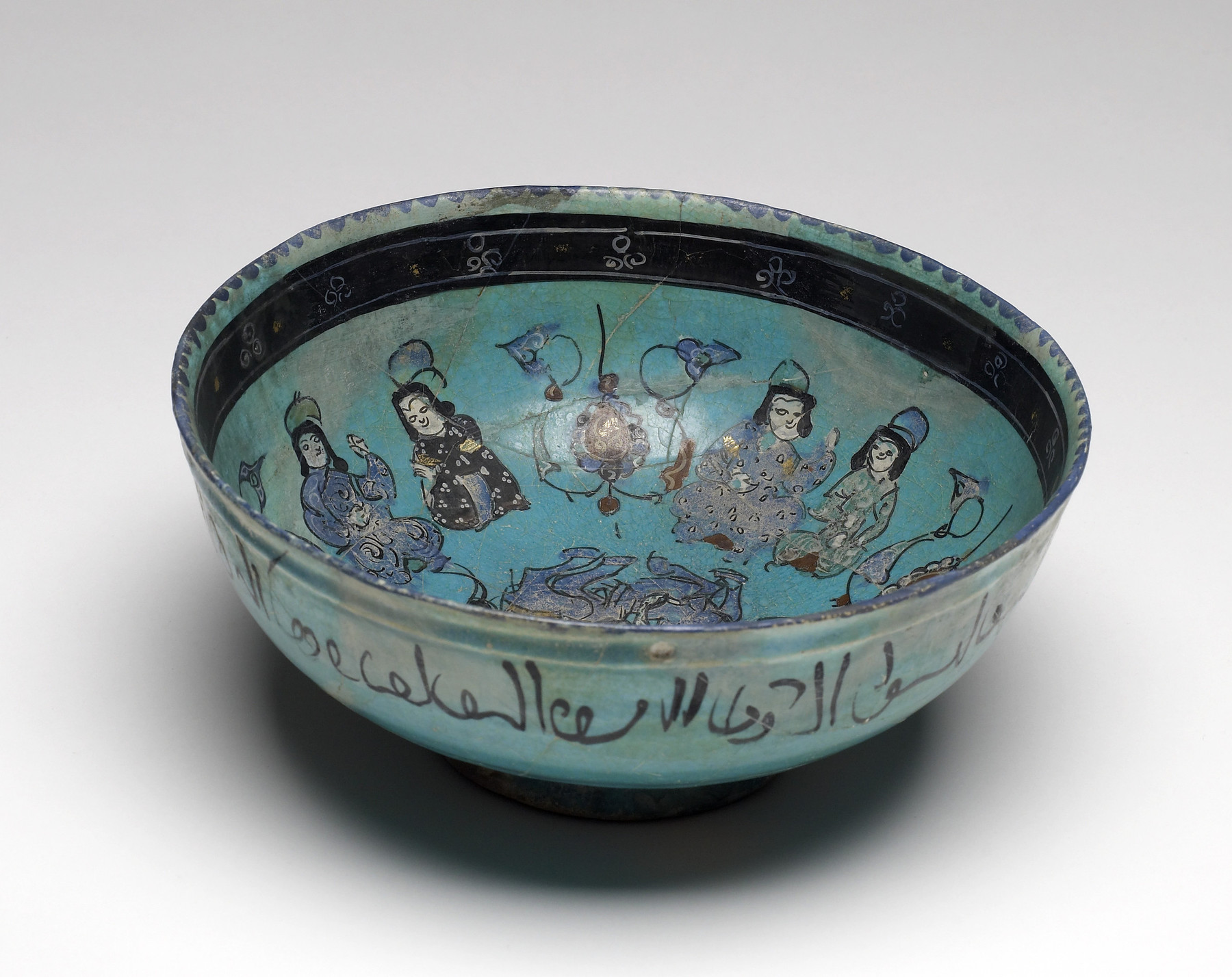 Image for Bowl with Seated Figures and Horseman