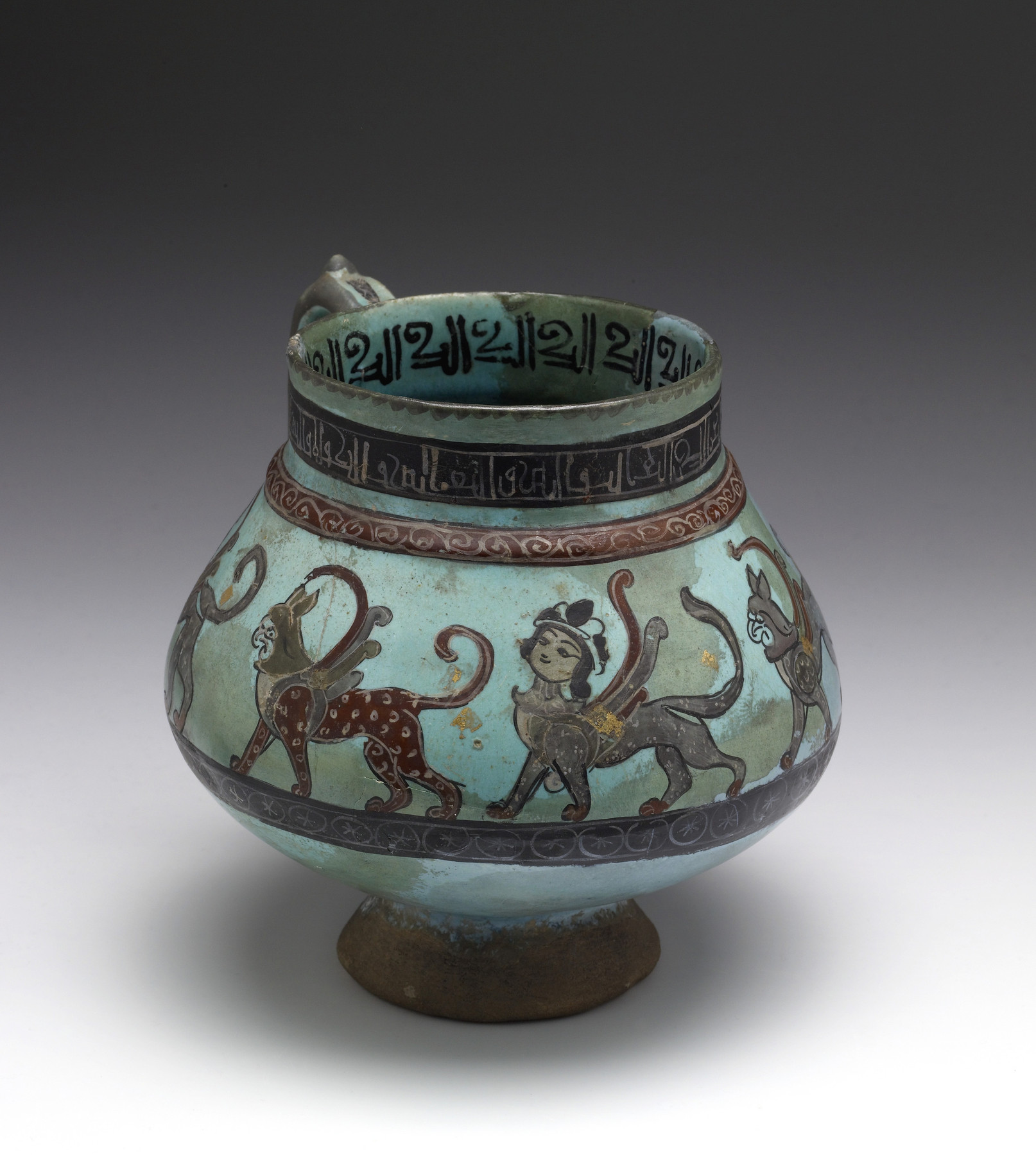 Image for Jug with Sphinxes, Griffins, and Heron