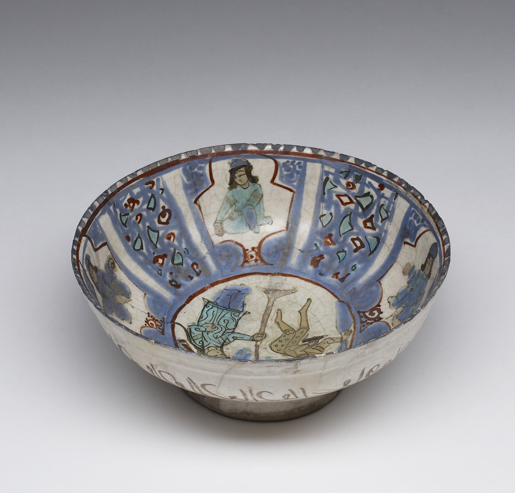 Image for Bowl with Two Figures Flanking a Tree