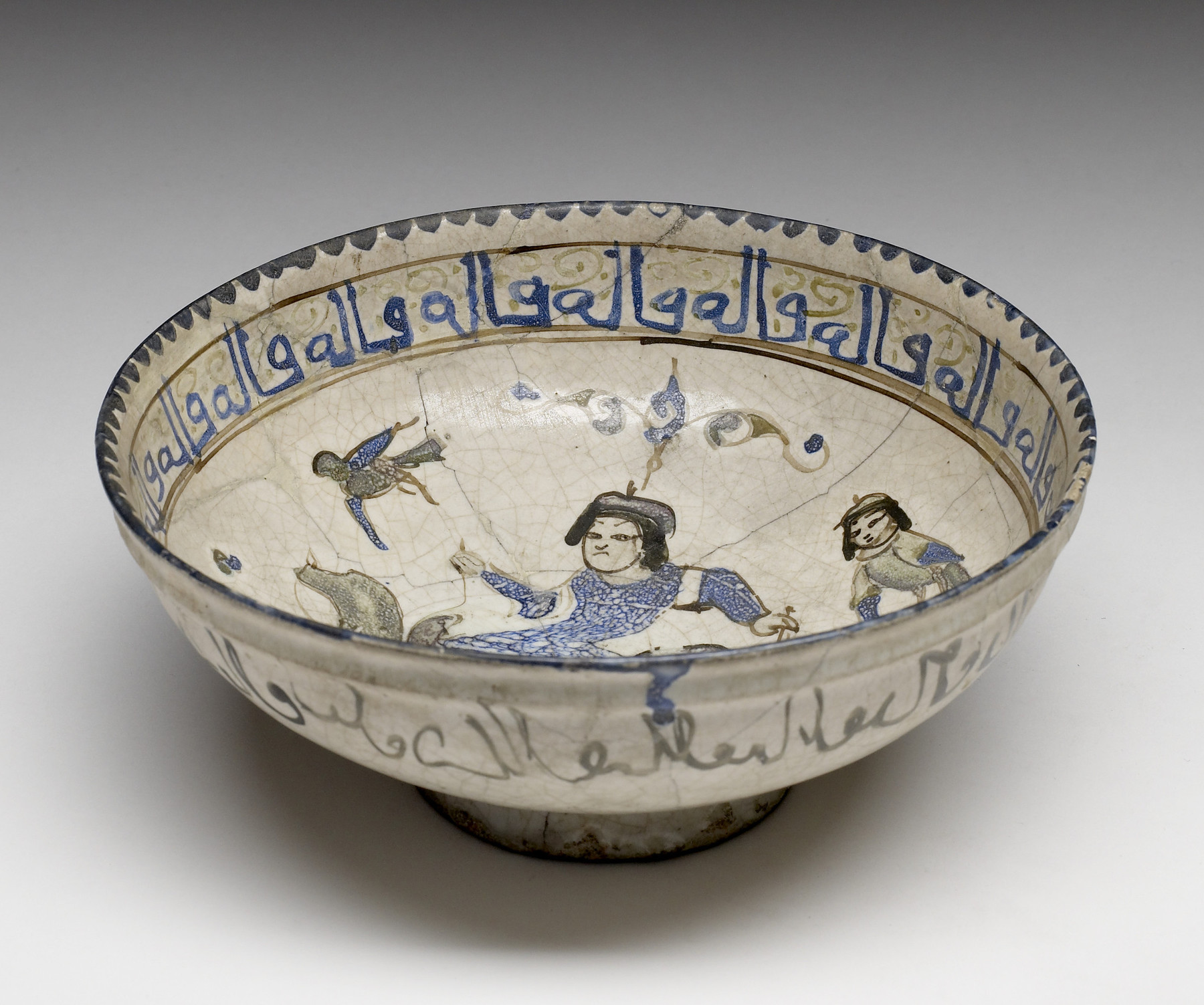 Image for Bowl with Man Riding Camel