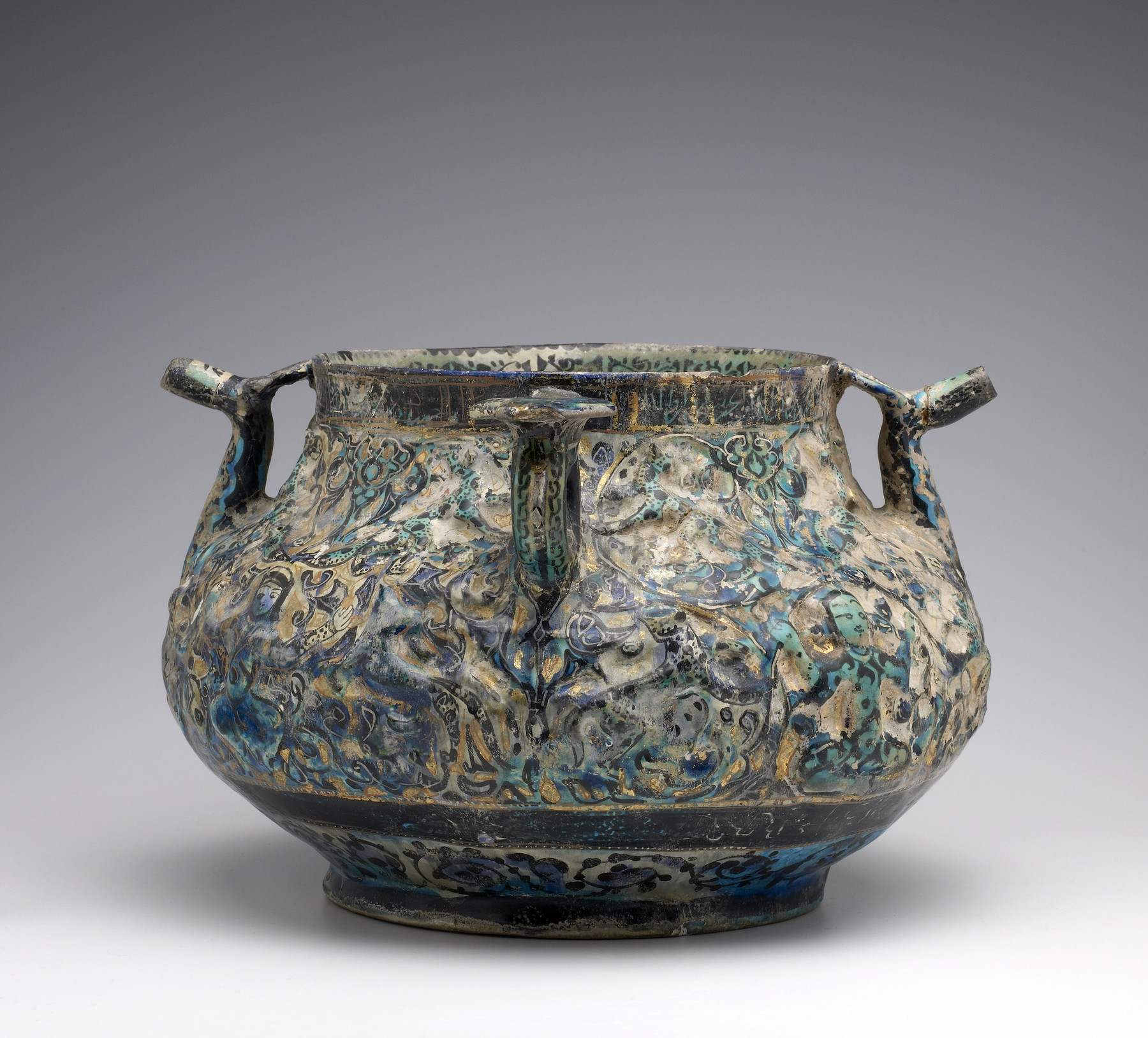 Image for Jug with Floral Motifs and Seated Persons