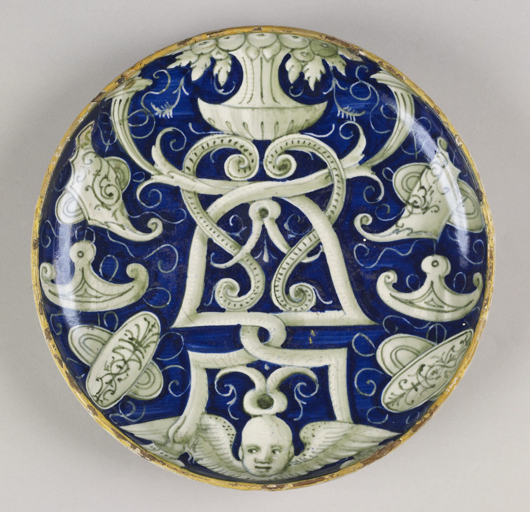 Image for Dish on a Low Foot with an Ornamental Design