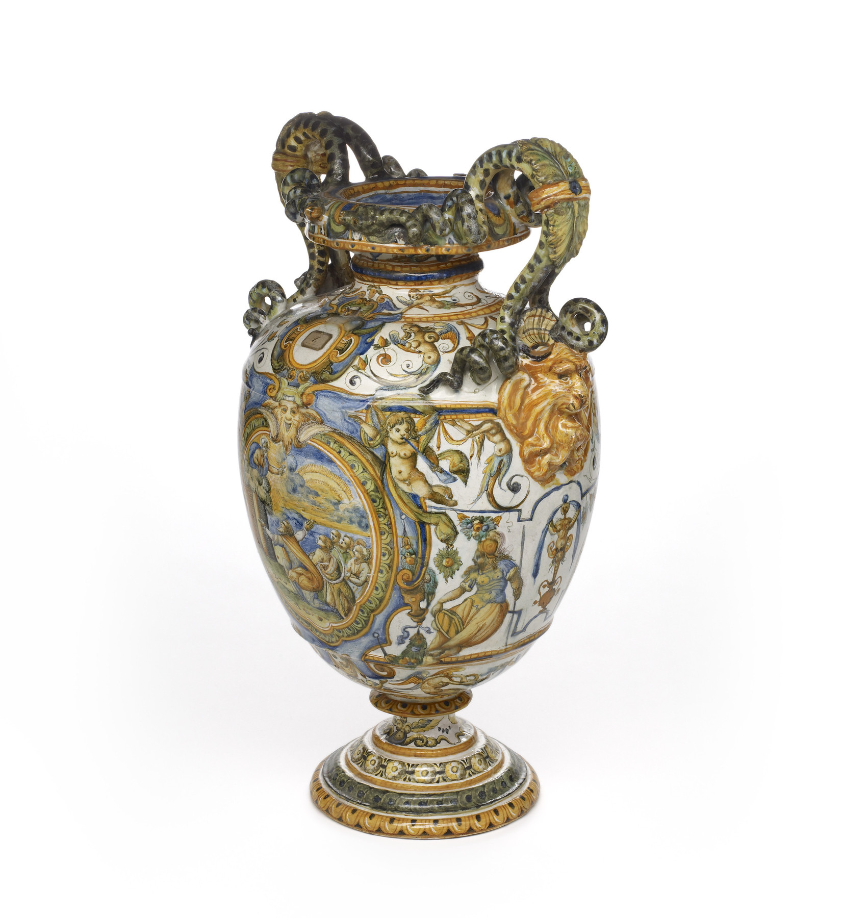 Image for Snake-Handled Vase with Scenes from Genesis
