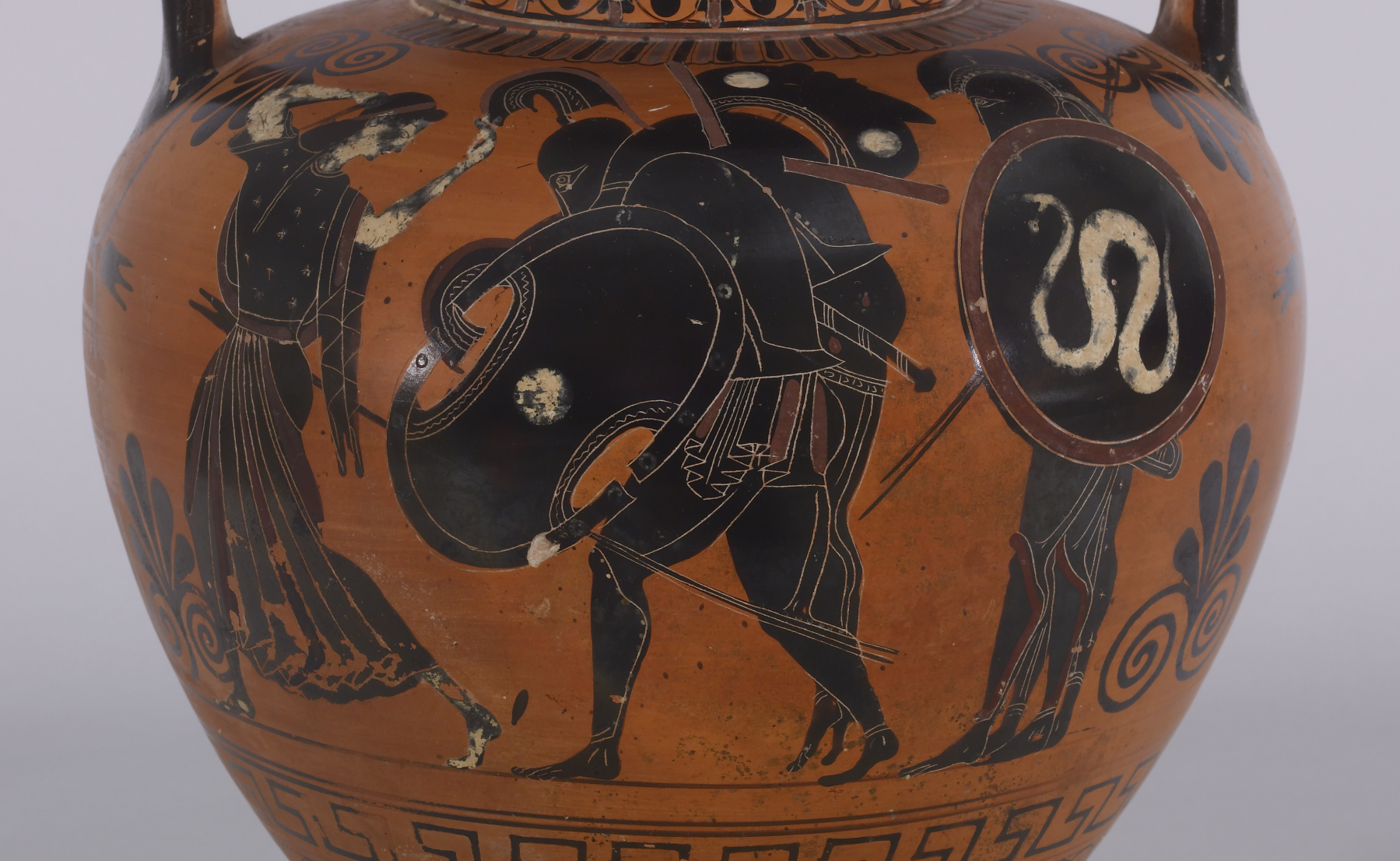 Image for Amphora with Ajax Carrying the Dead Achilles