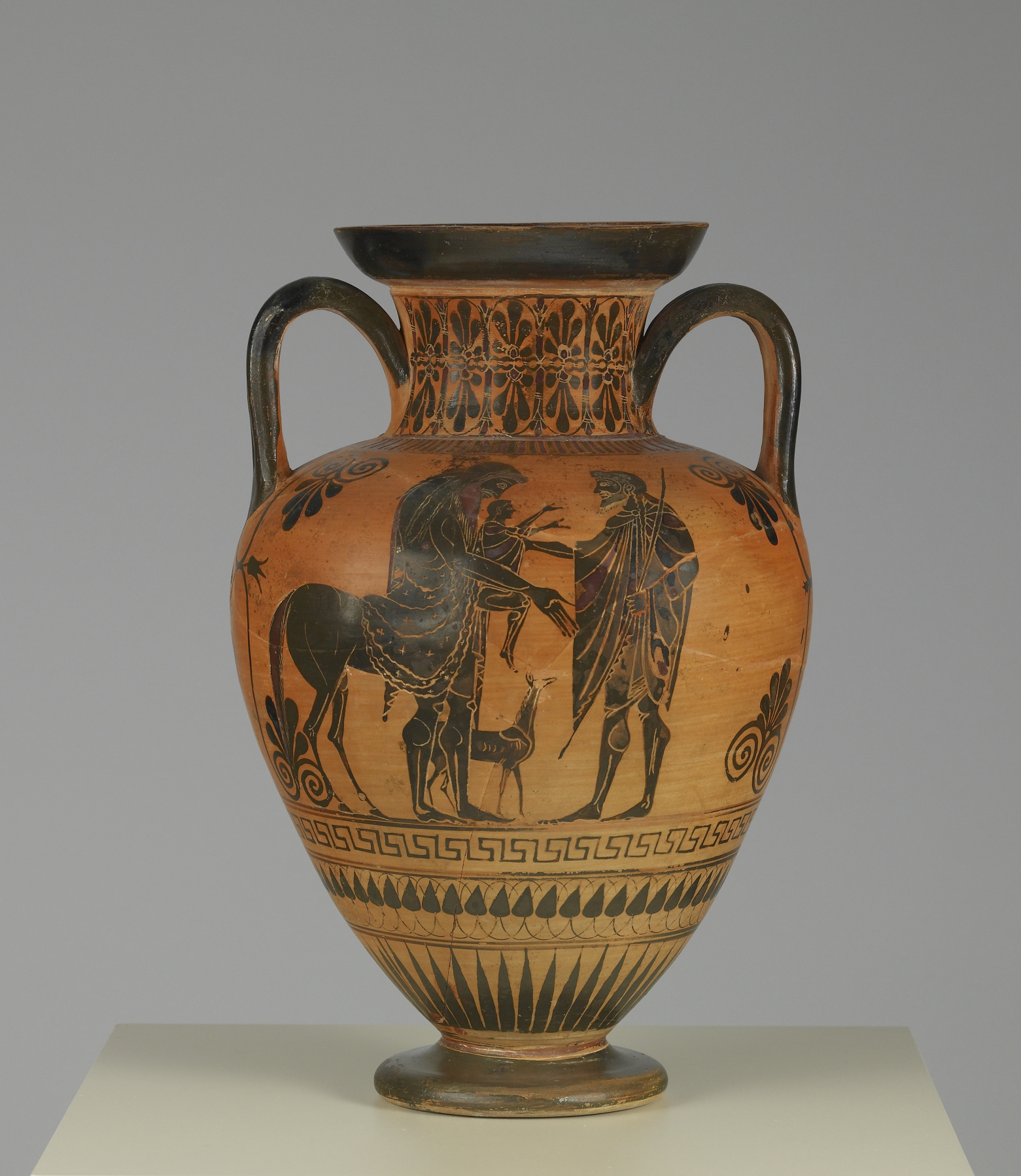 Image for Neck Amphora with Scenes of Peleus, Thetis, and Achilles