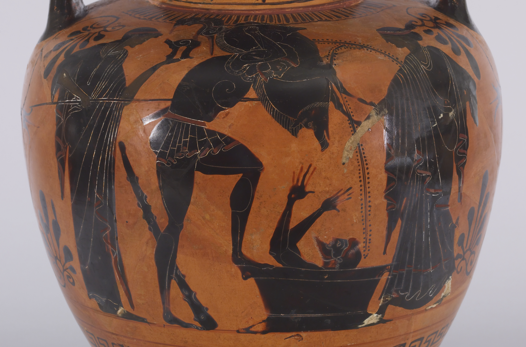Image for Neck Amphora with Herakles and the Erymanthian Boar