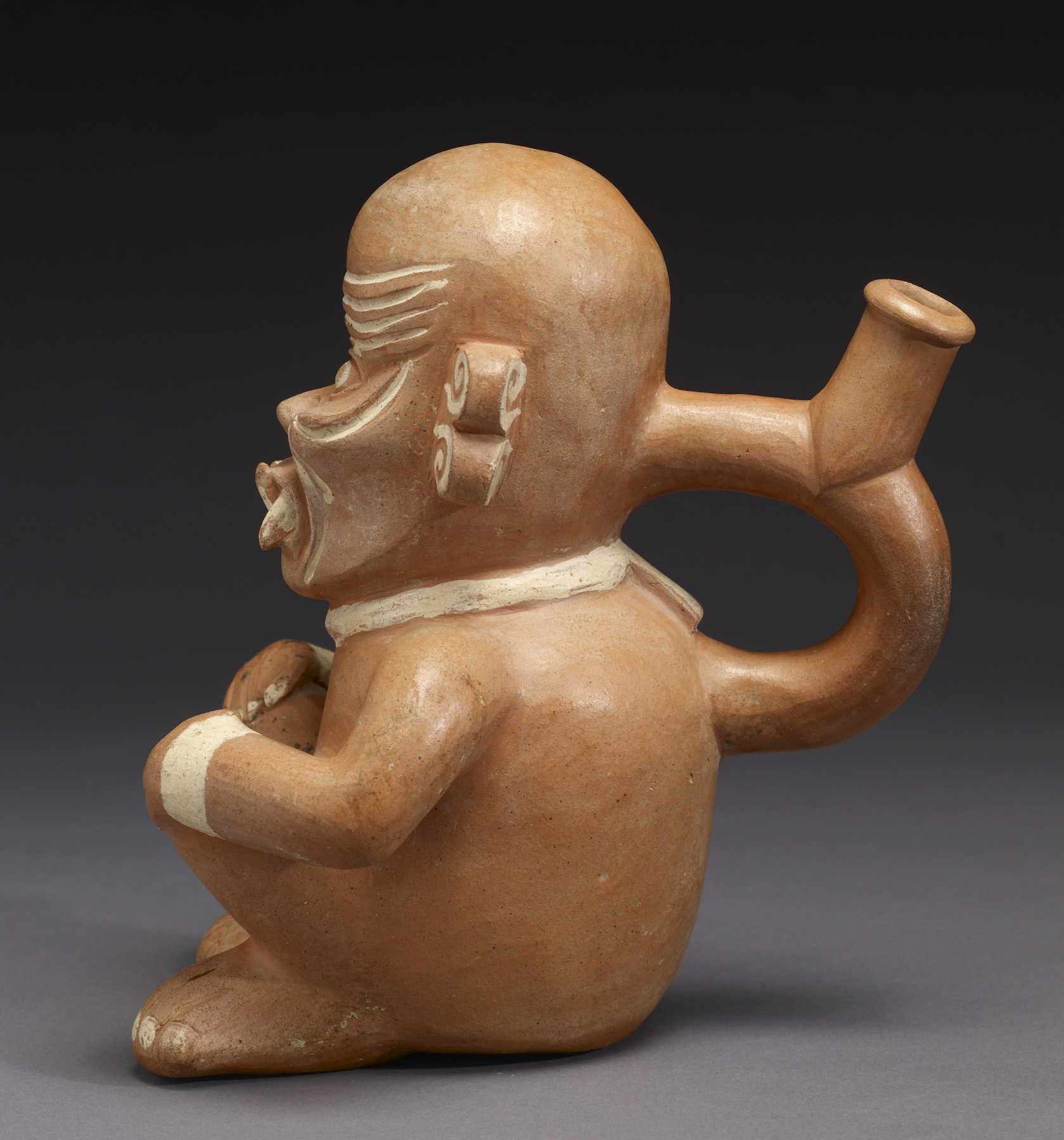 Image for Seated Man Stirrup Vessel