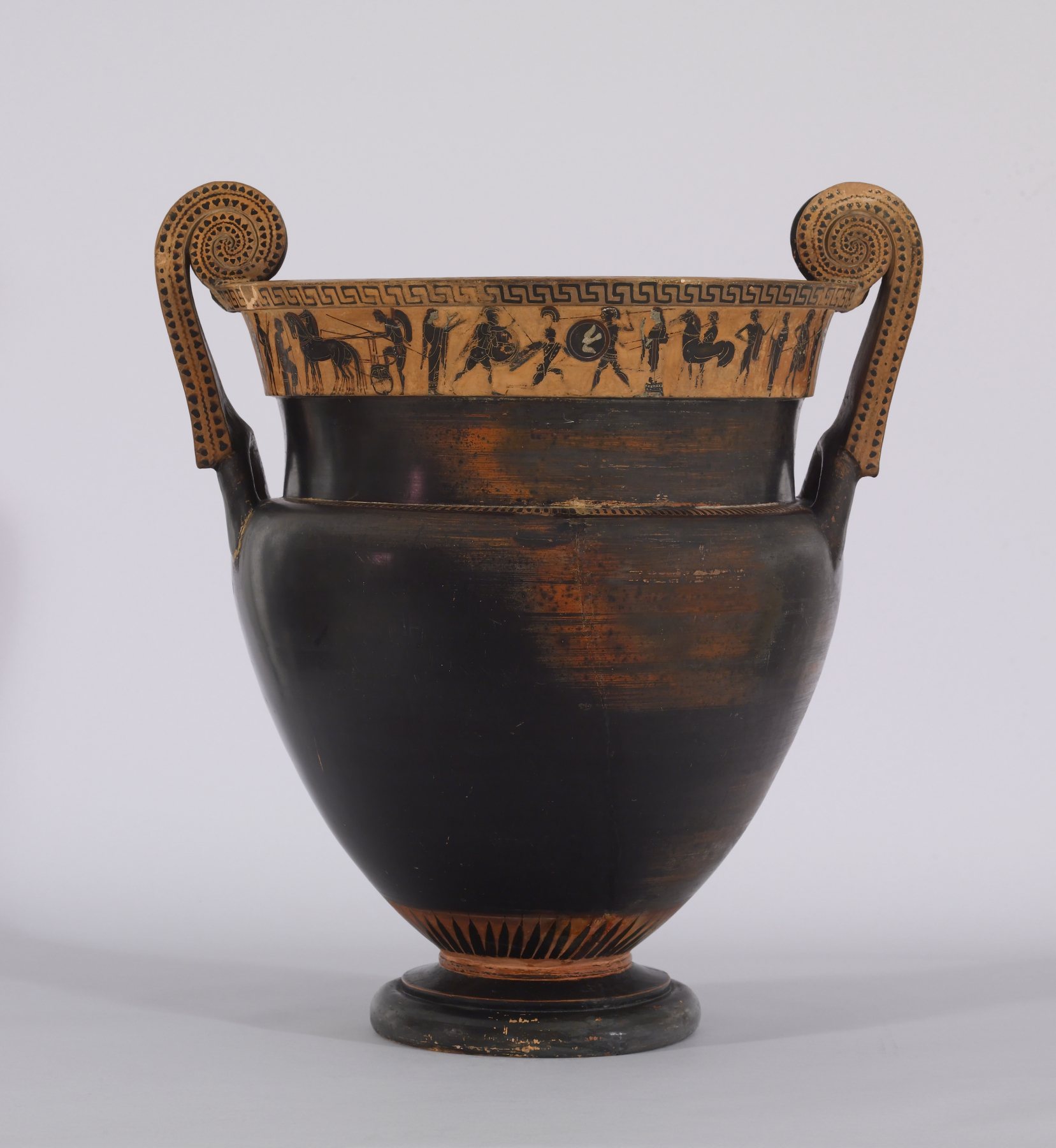 Image for Volute Krater Depicting Herakles, a Lion, Combat and Spectators