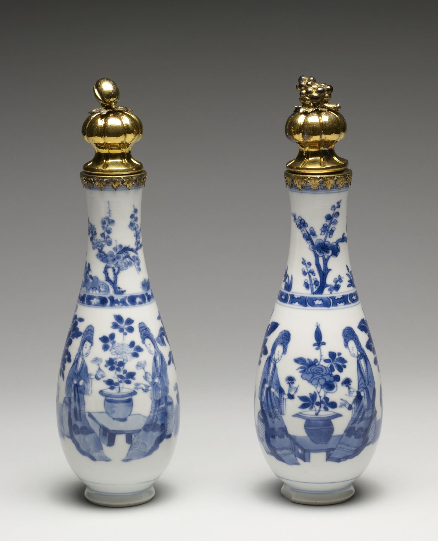 Image for Pair of Bottles with Ladies