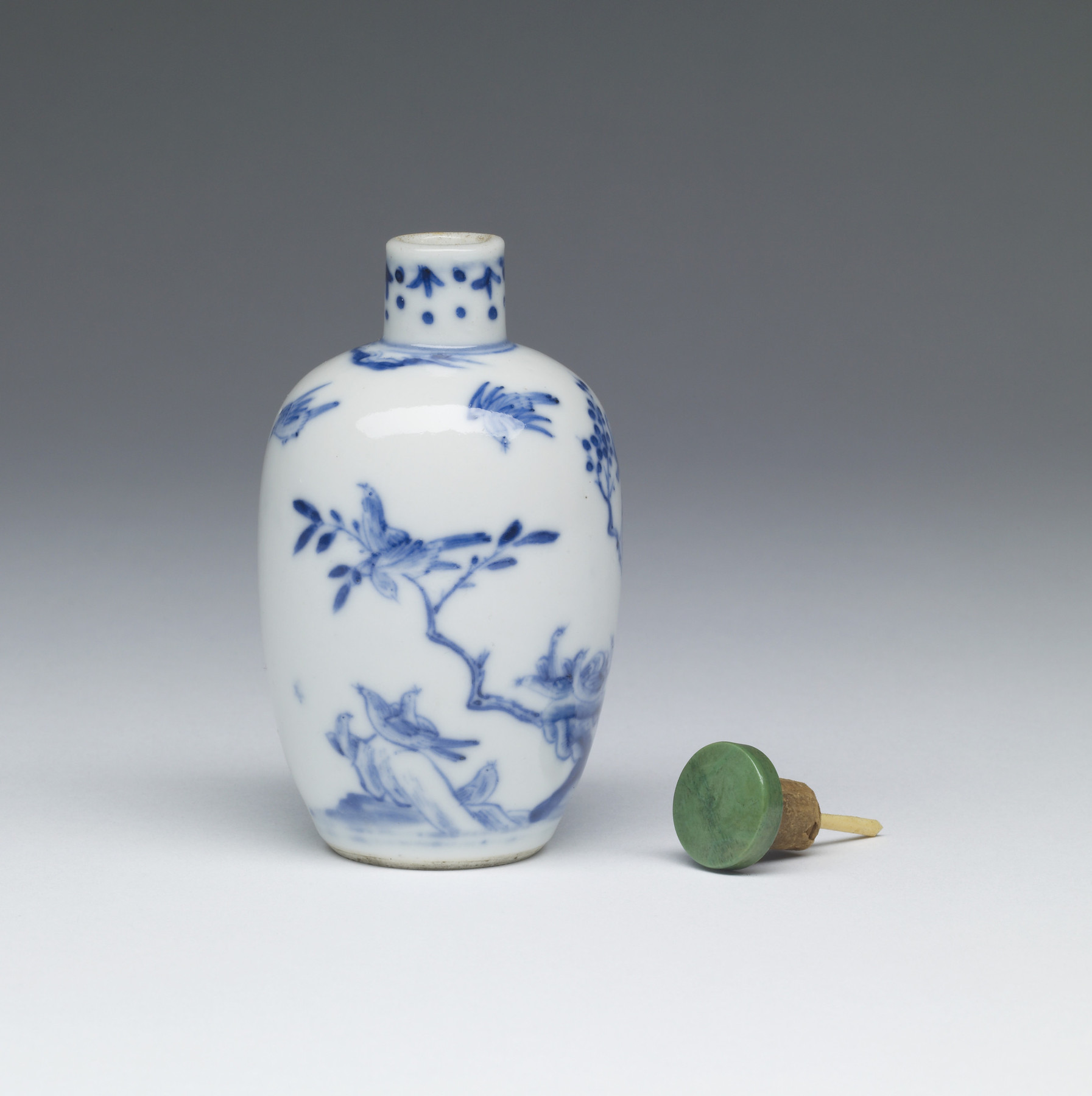 Image for Snuff Bottle with Birds and Flowering Tree