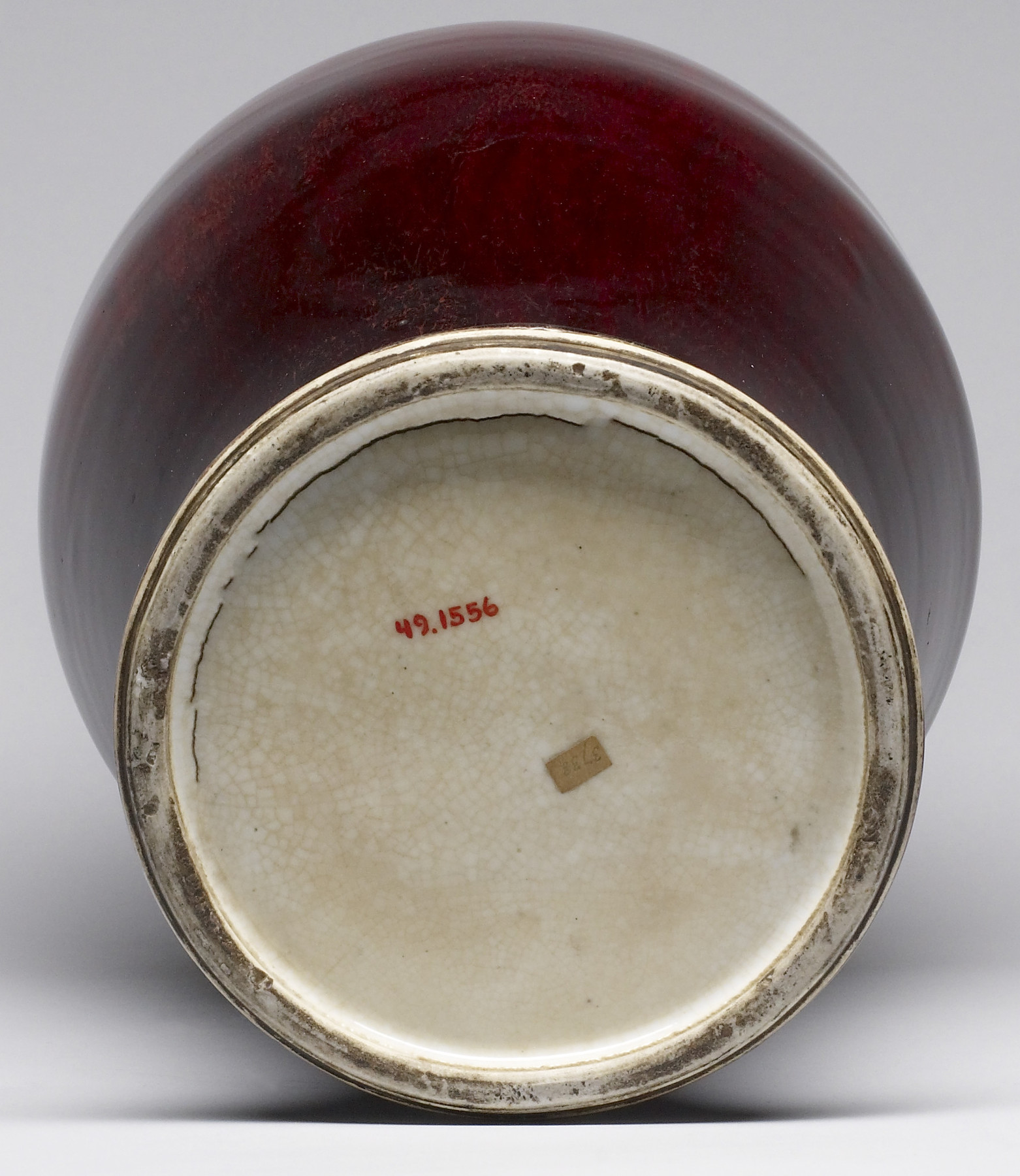 Image for Large Crimson Baluster Vase