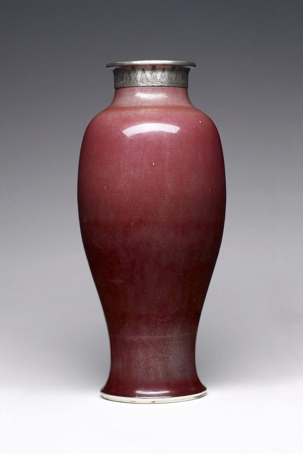 Image for Large Crimson Baluster Vase