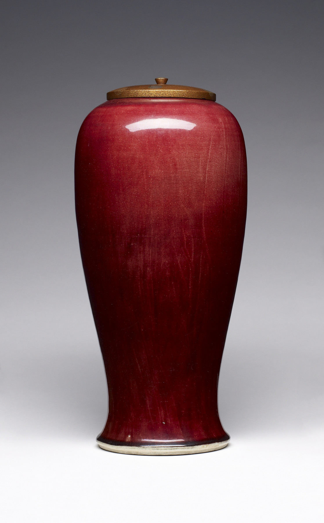 Image for Red Baluster-Shaped Vase