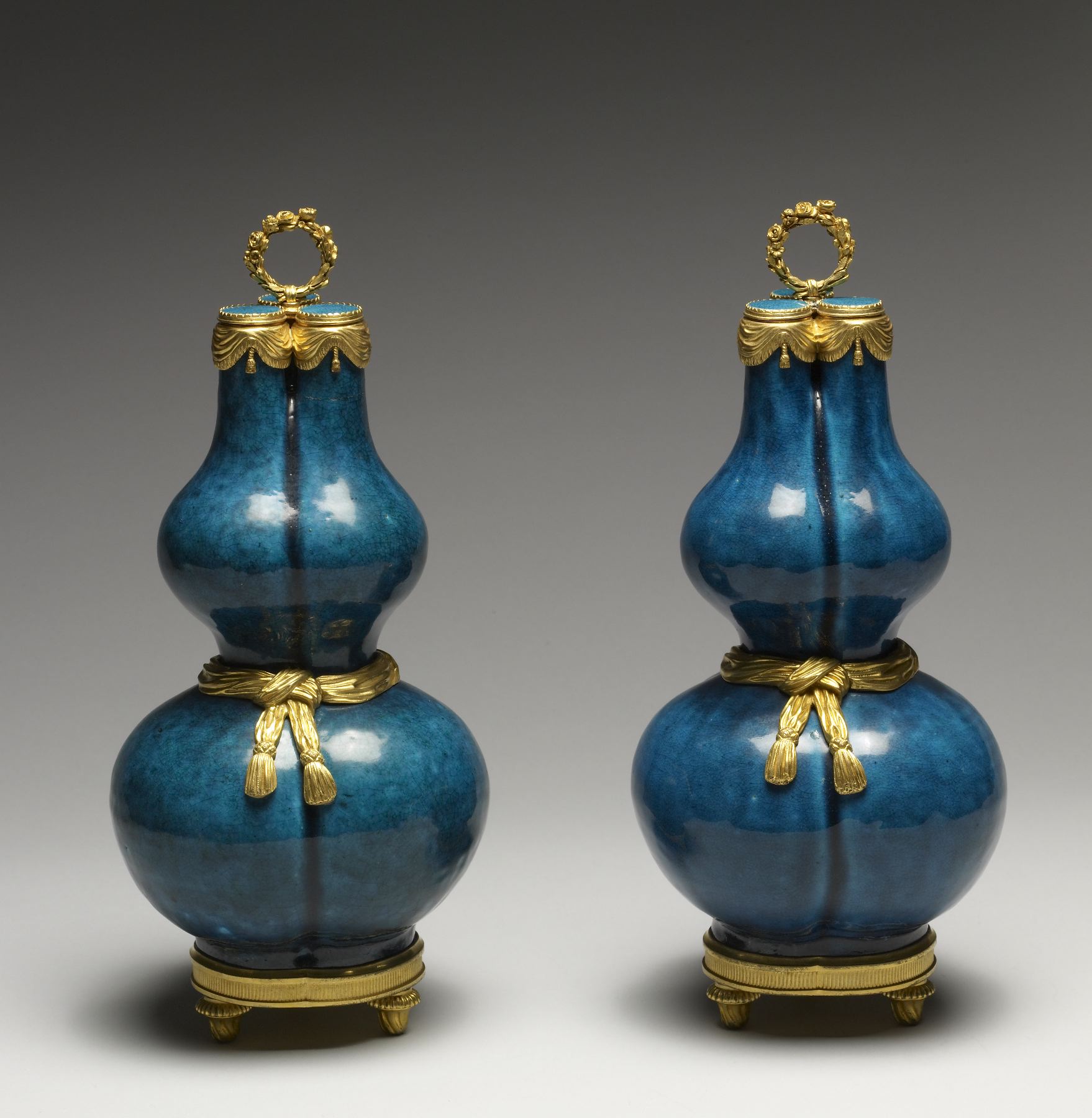 Image for Pair of Gourd-Shaped Vases