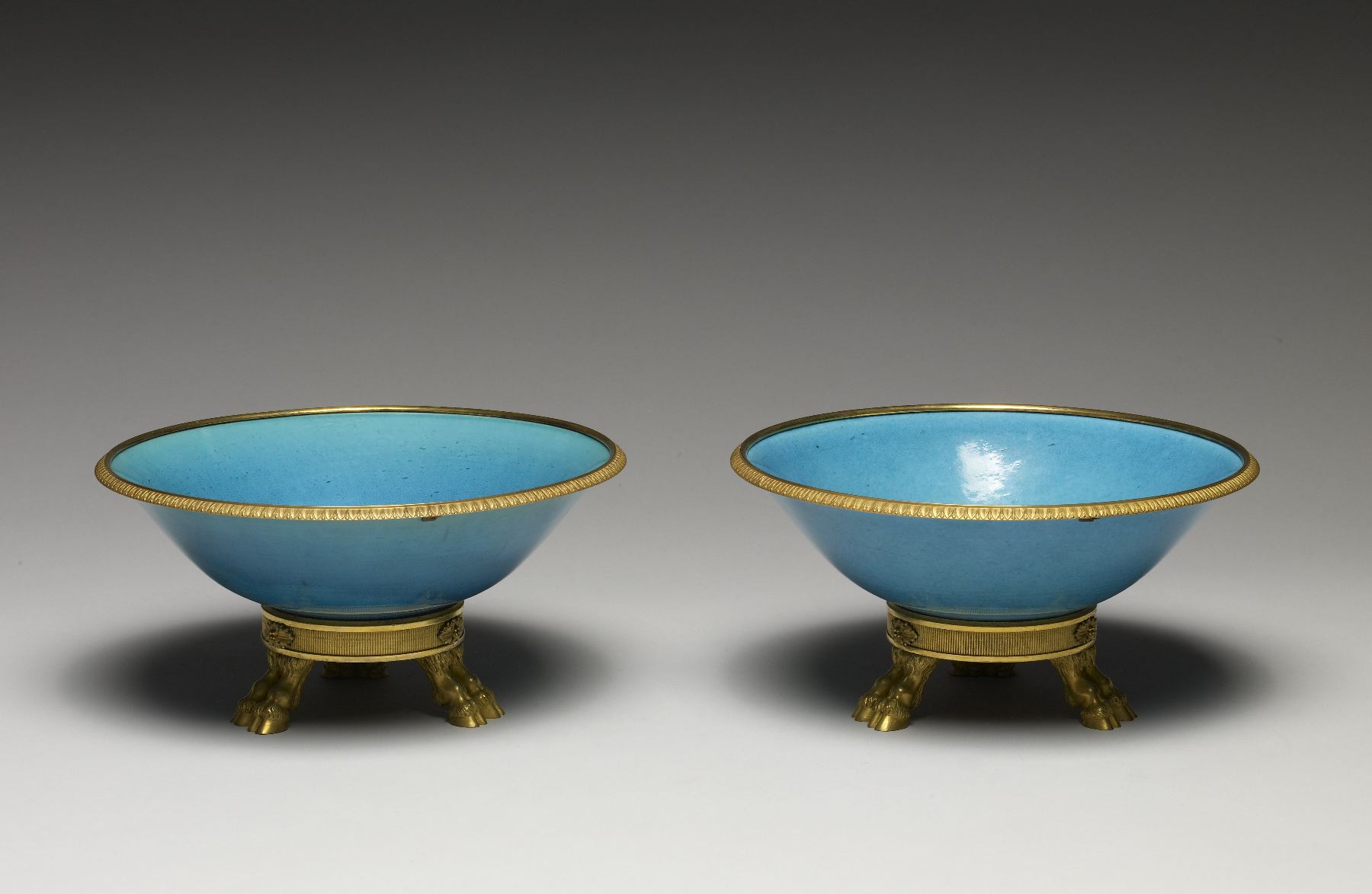 Image for Pair of Bowls with Turquoise Glaze