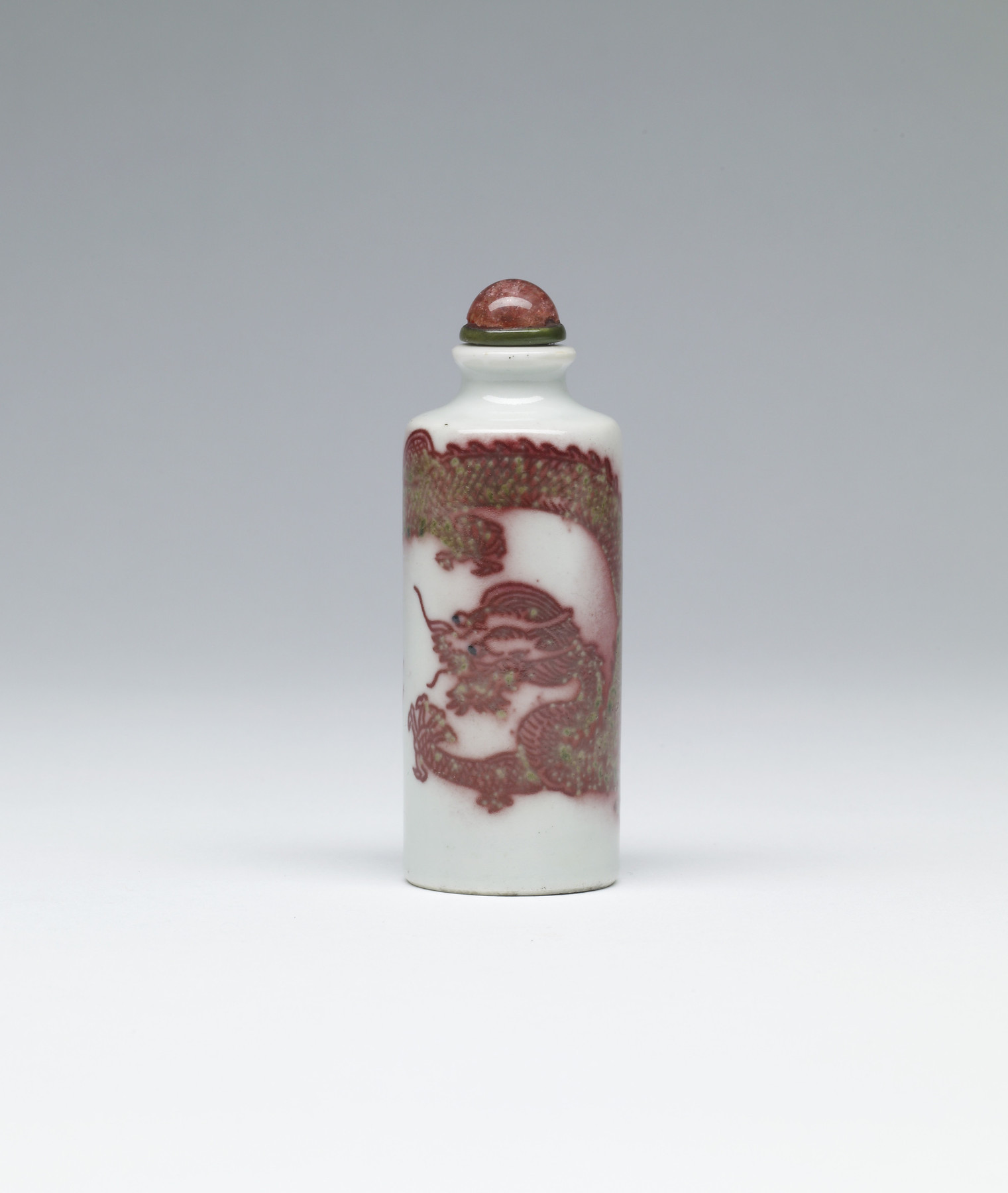 Image for Snuff Bottle with Dragon in Pursuit of Pearl