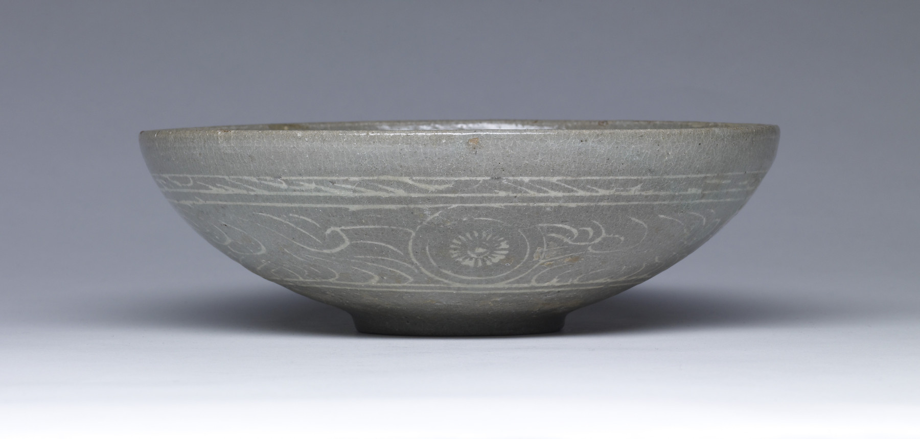 Image for Bowl with Inlaid Design of Phoenixes and Scrolling Peonies