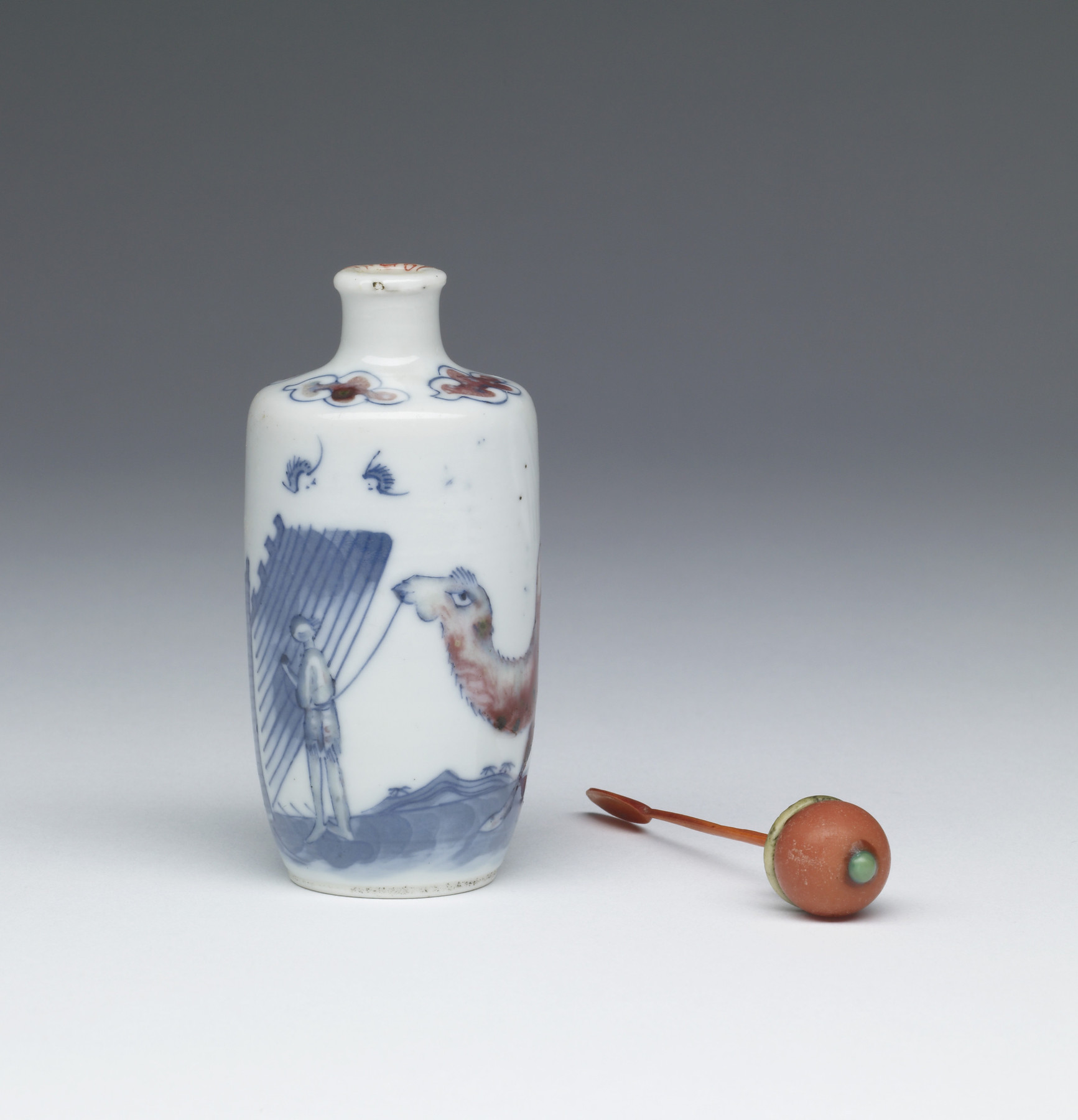 Image for Snuff Bottle with a Man Leading a Camel